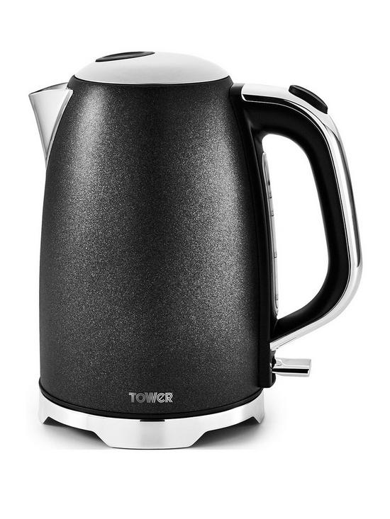 front image of tower-glitz-3000w-17l-kettle-black