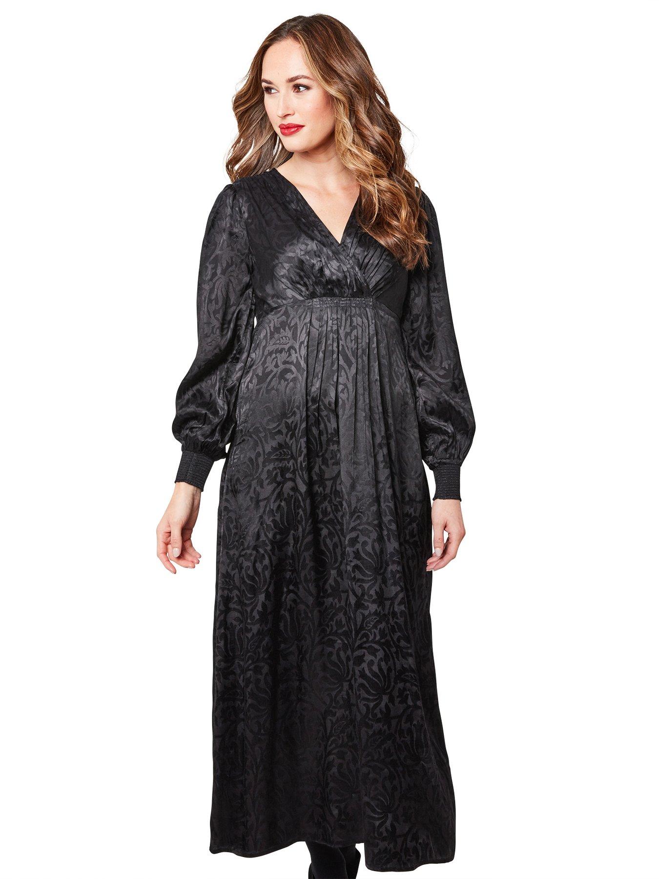 jacquard maxi dress