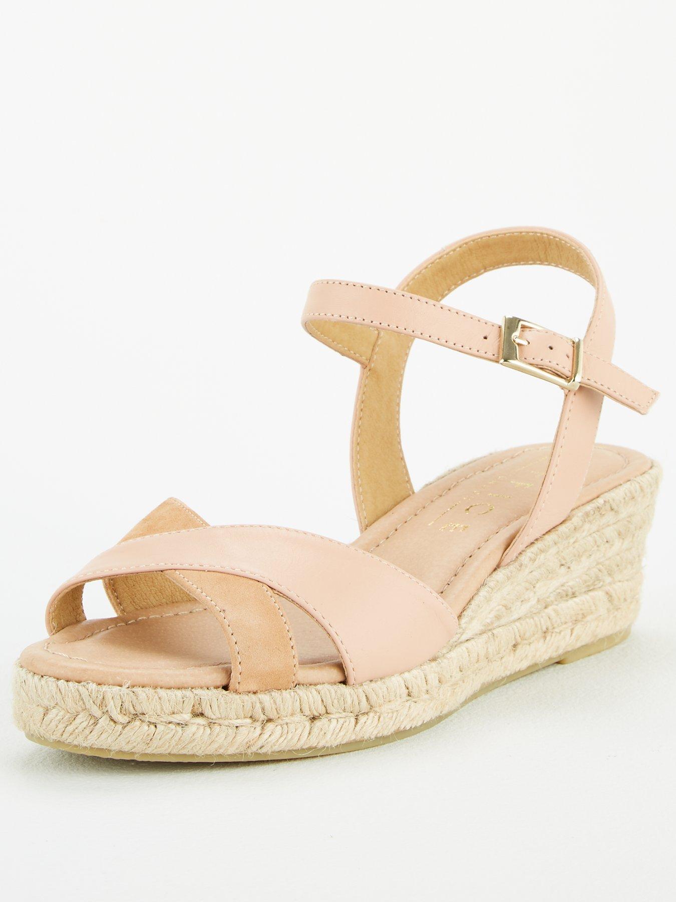 nude wedge sandal