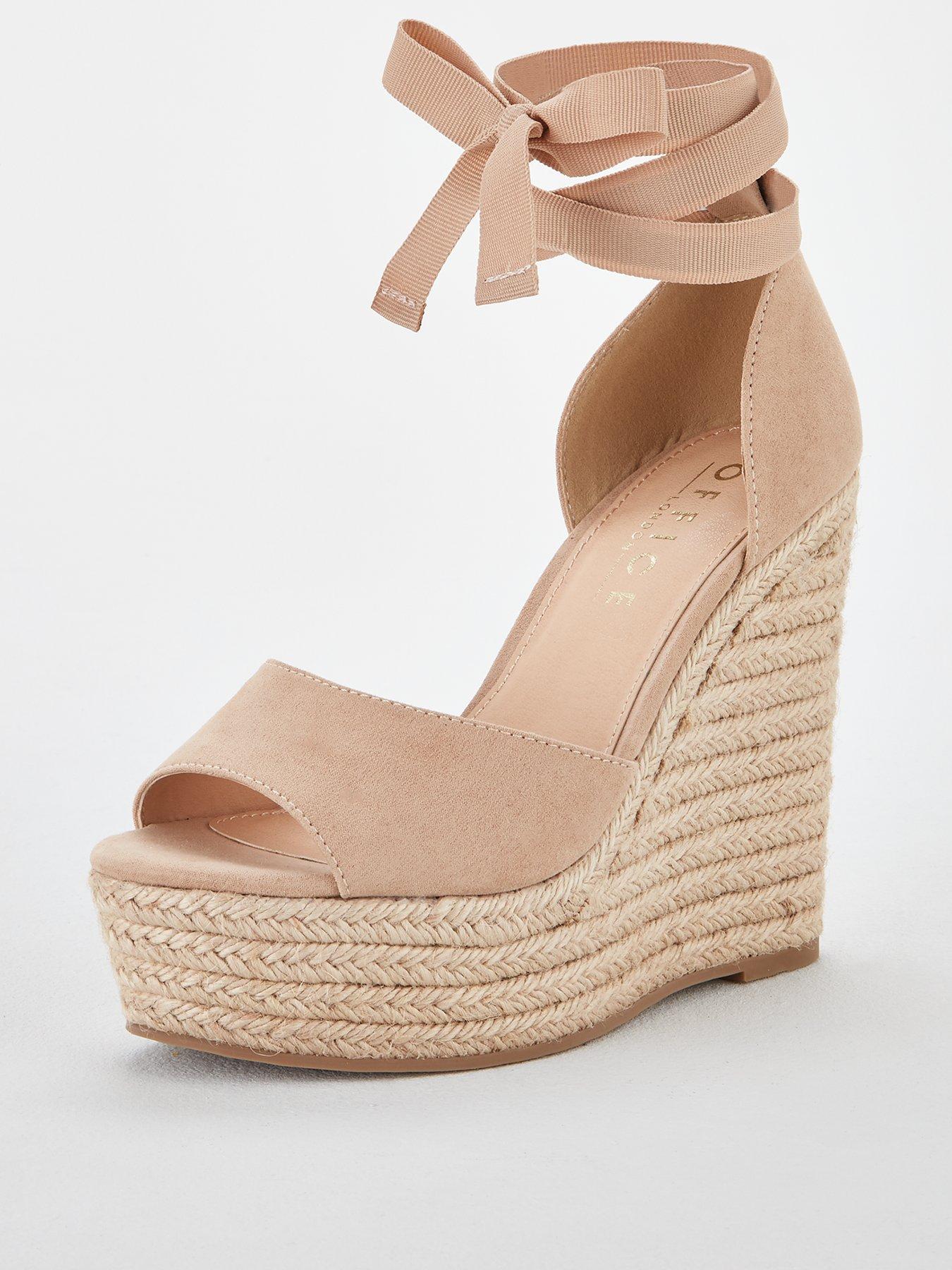 nude wedge sandal