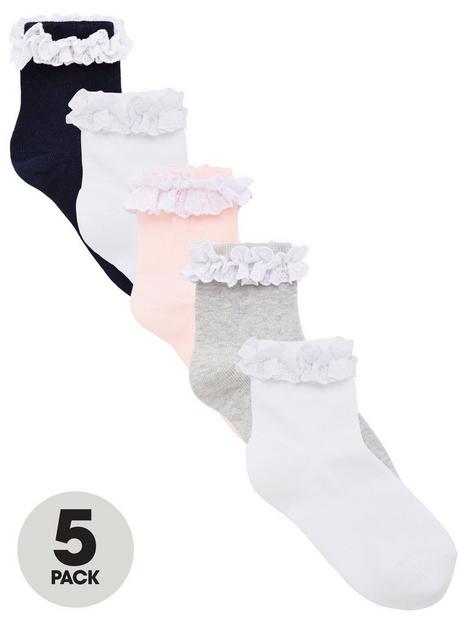 v-by-very-girls-5-packnbspoccasion-ruffle-frill-socks-multi