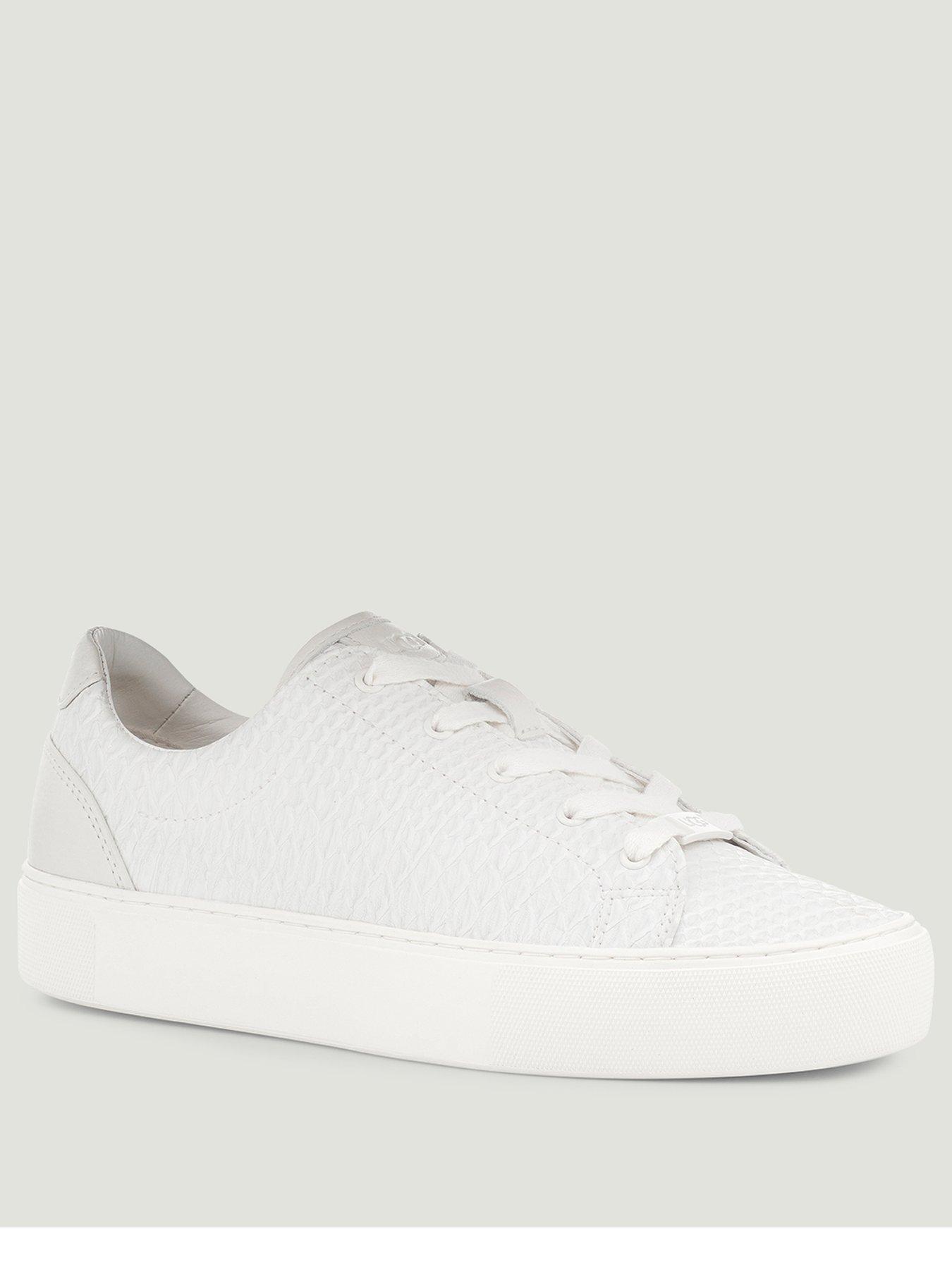 white snakeskin trainers