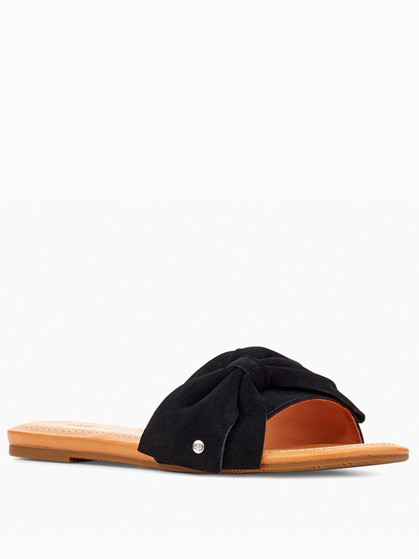 flat slip on sandals