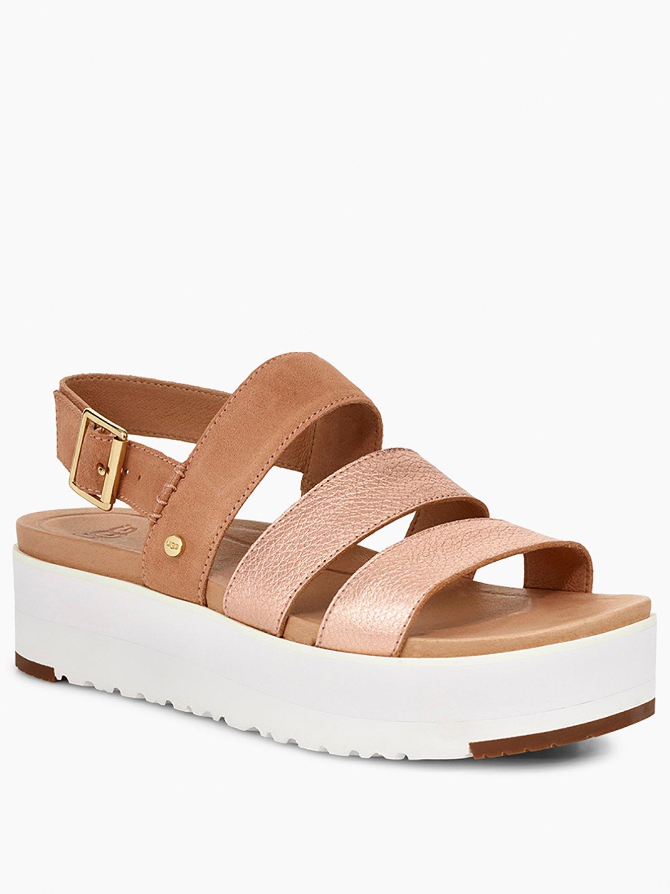 ugg sandals rose gold