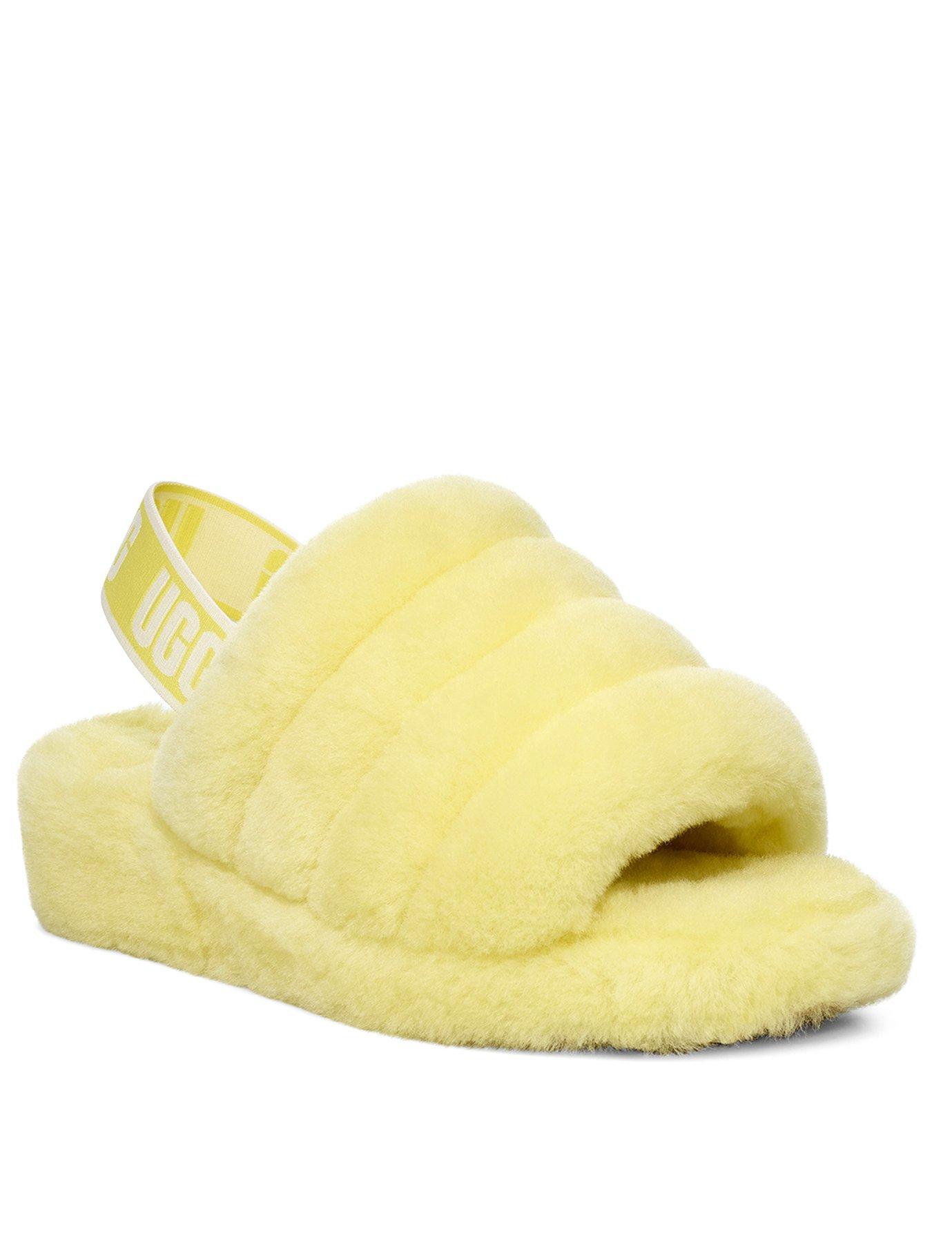 yellow ugg slippers size 4