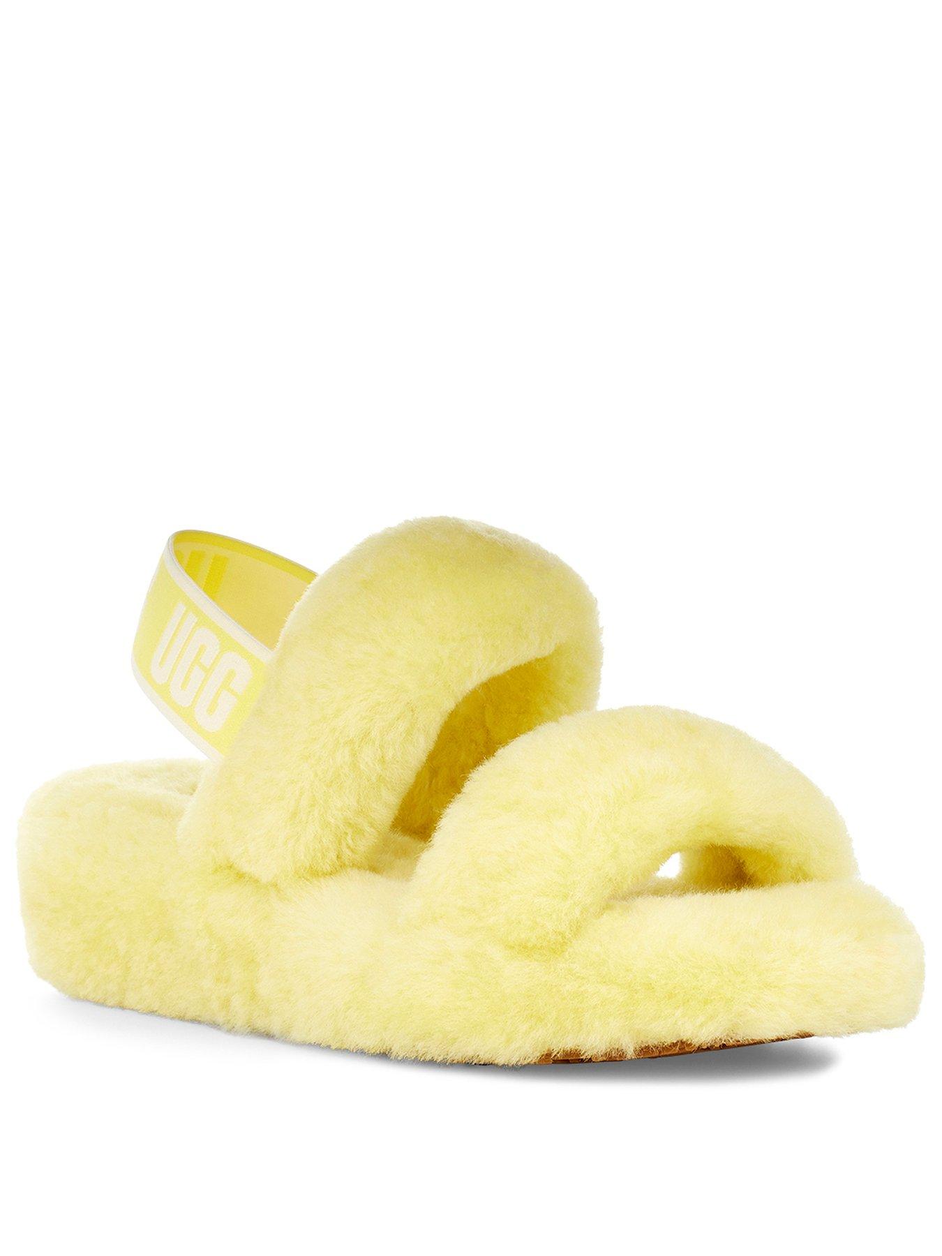 womens yellow ugg slippers