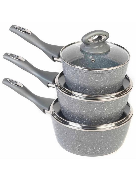 stillFront image of salter-marble-collection-3-piece-saucepan-set-in-grey
