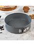  image of salter-marble-collection-2-piece-muffin-tray-and-24-cm-springform-cake-pan-set-in-grey