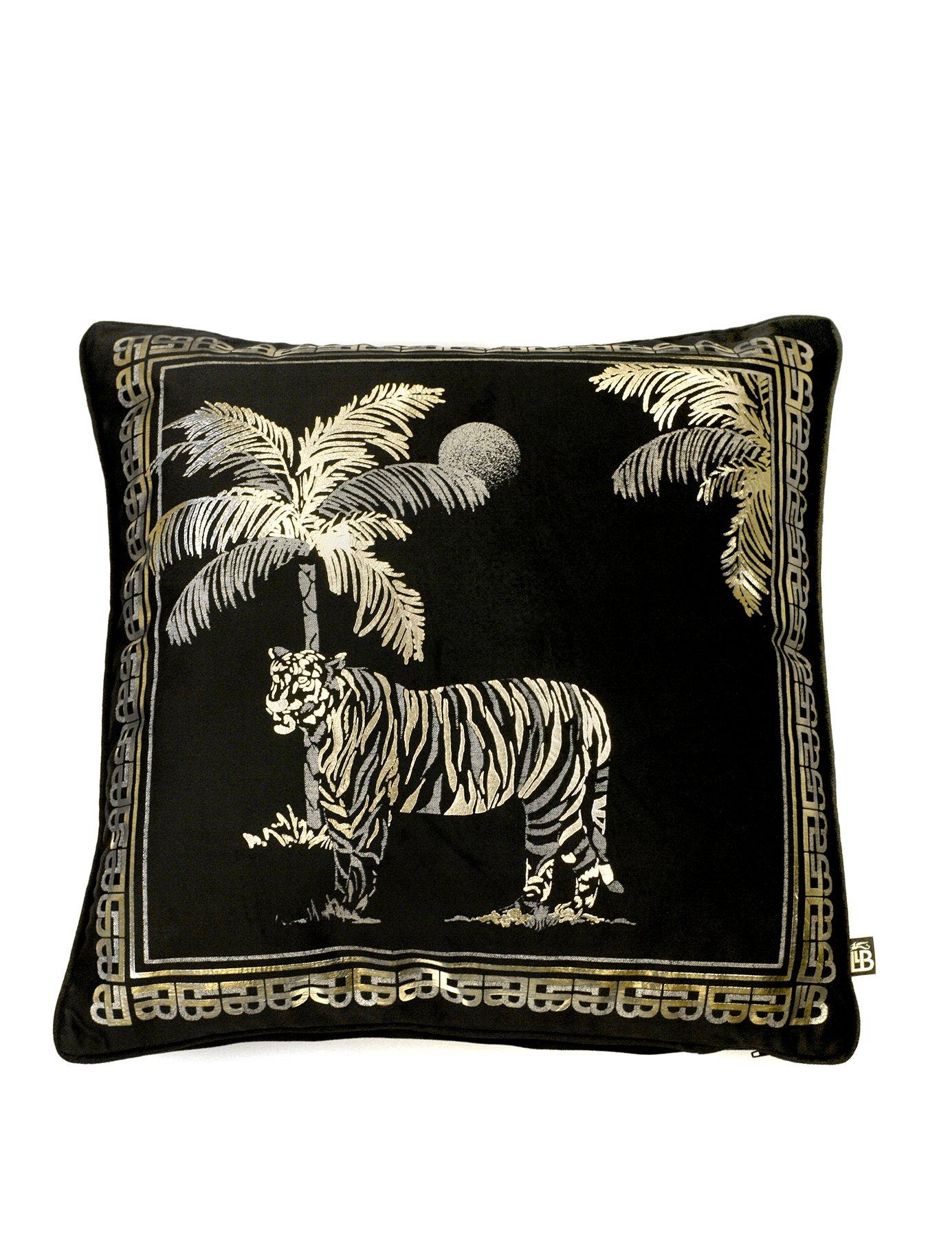 Image 1 of 5 of Laurence Llewelyn-Bowen Sleeping Beauty Collection Tiger Tiger Cushion