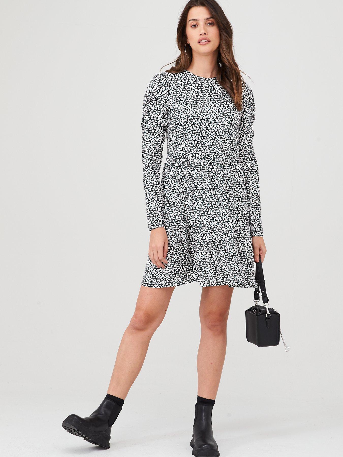 warehouse ditsy dress