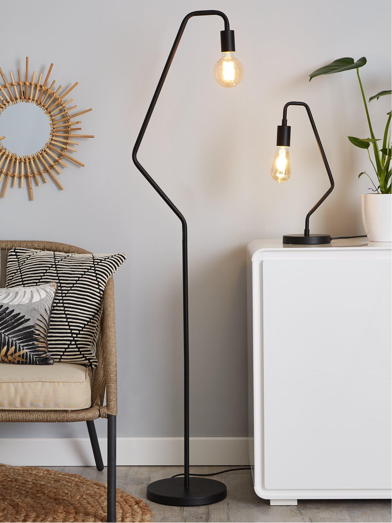 undefined Tate Table Lamp - Black