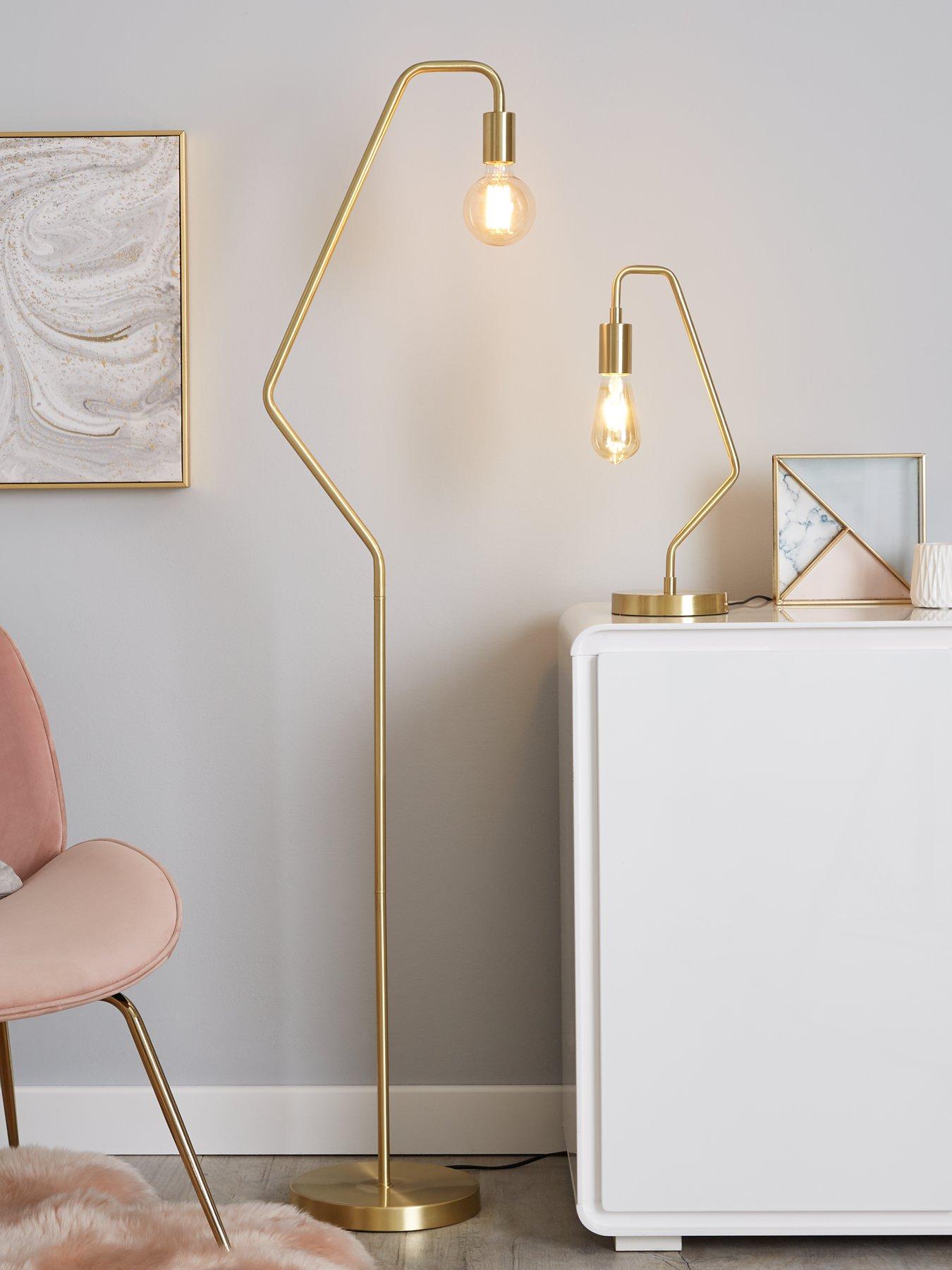 Image 1 of 3 of The Very Collection Tate Floor Lamp - Gold
