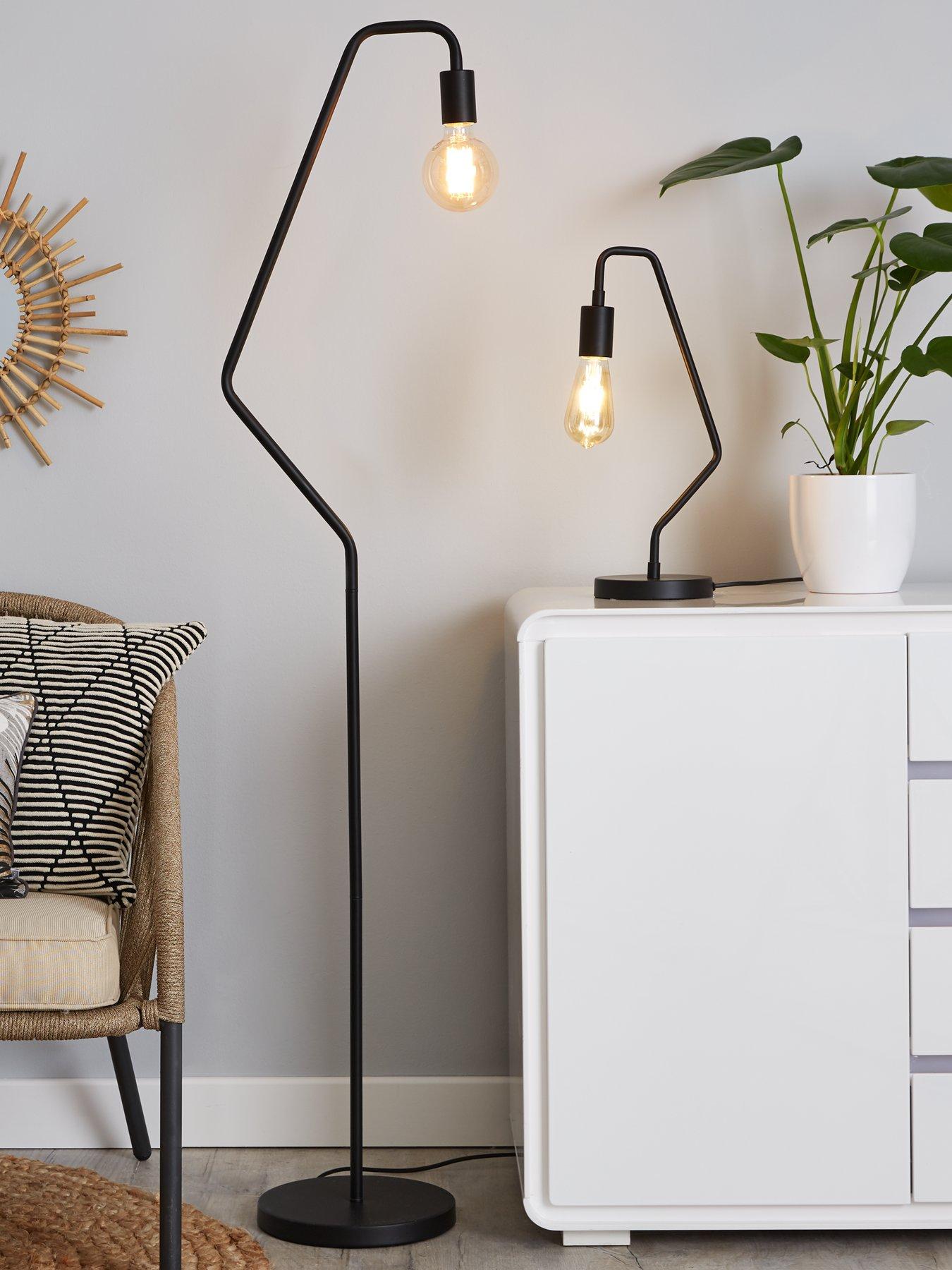 front image of the-very-collection-tate-floor-lamp-black