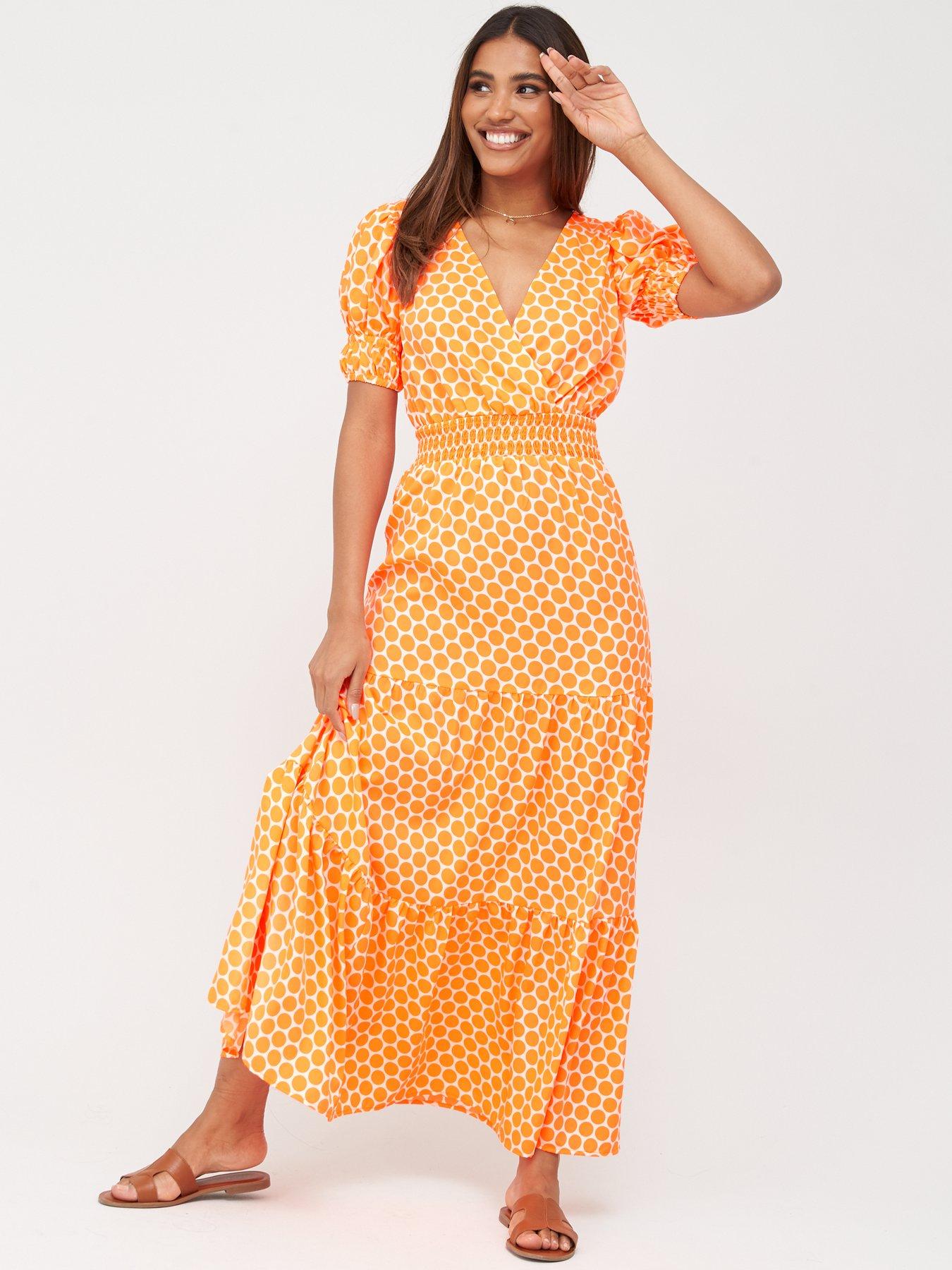 very orange dress