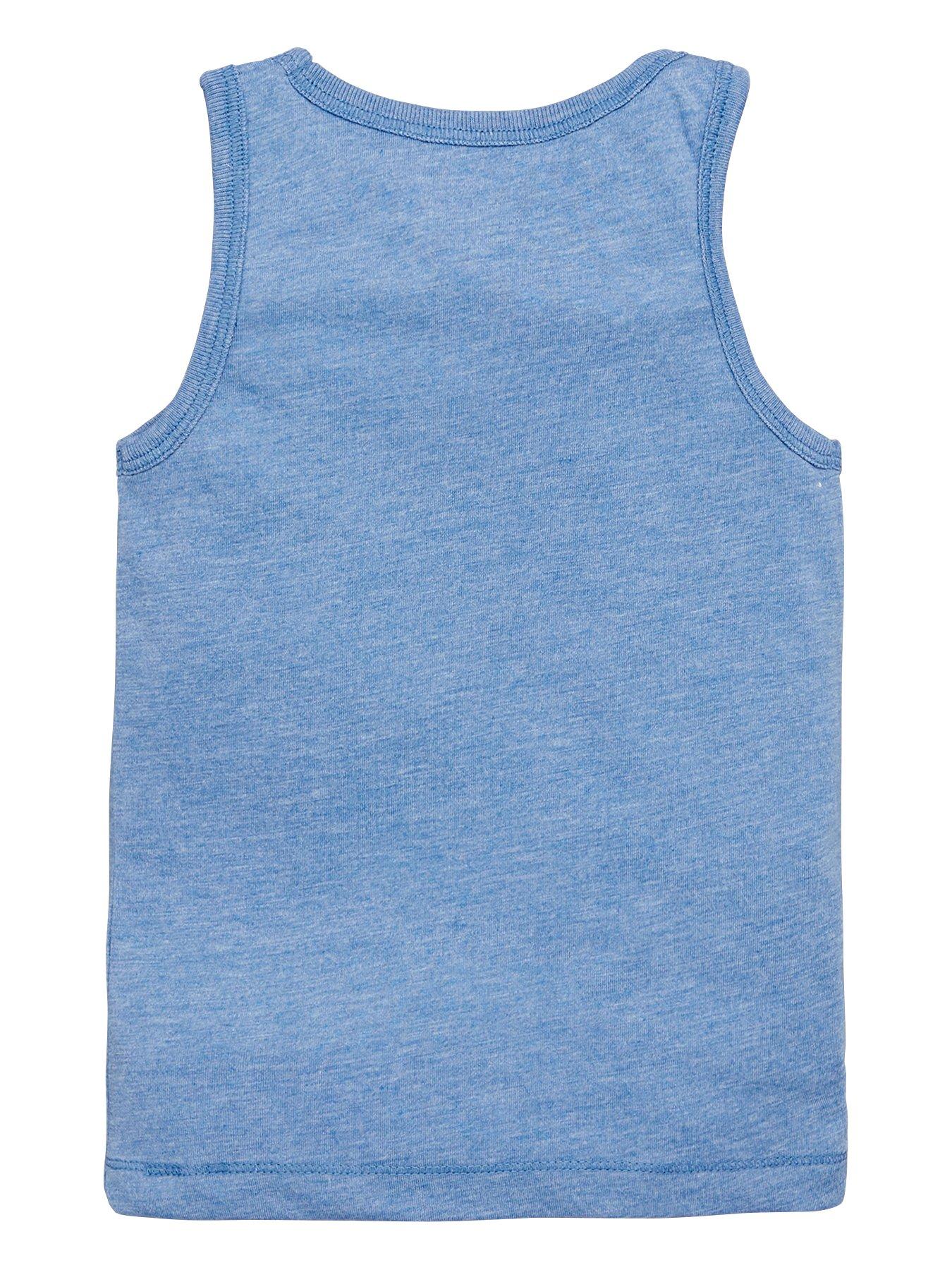 Image 3 of 4 of The Very Collection Boys 3 Pack Vests - Blue/Grey/White