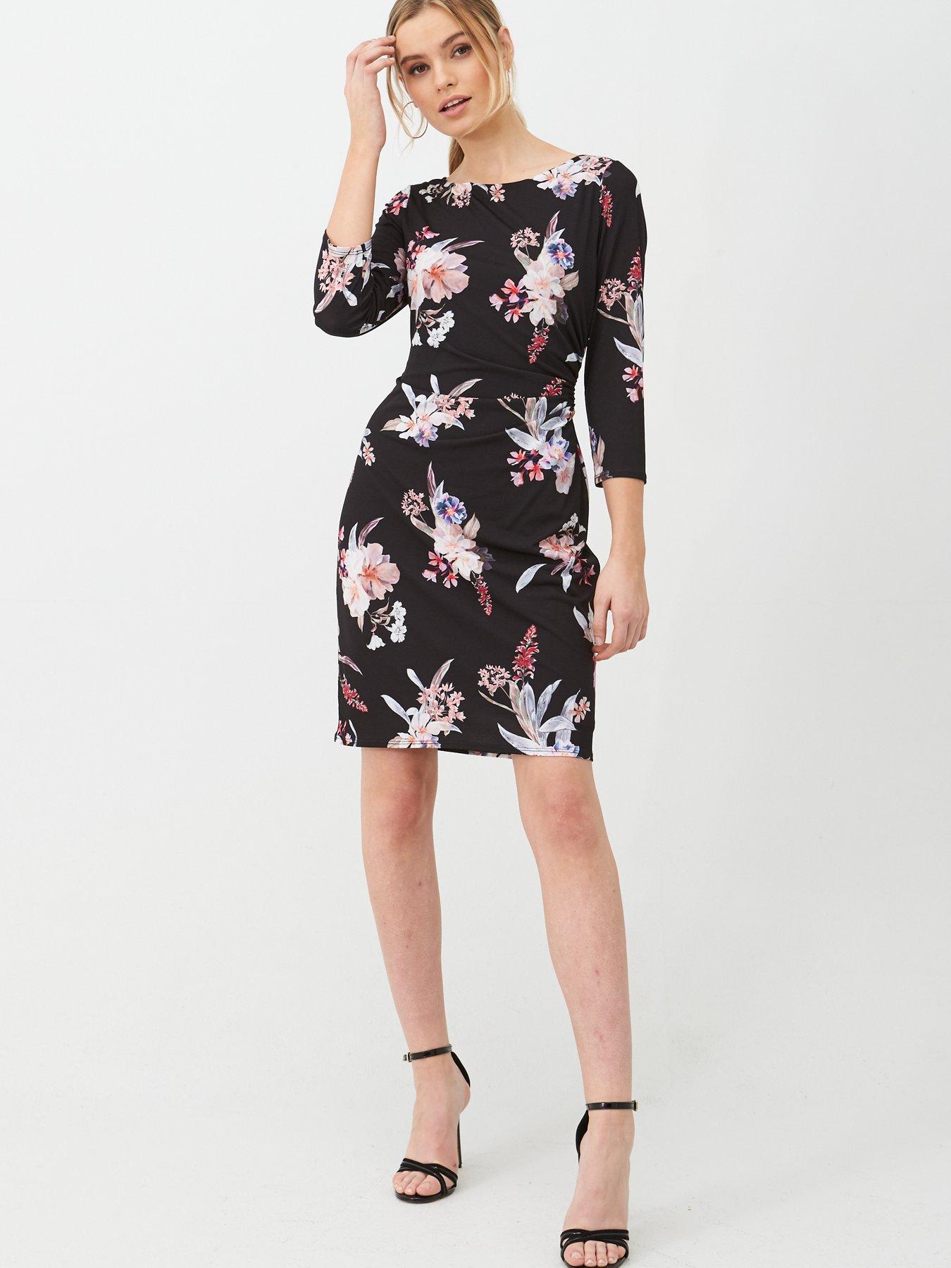 wallis ruched side dress