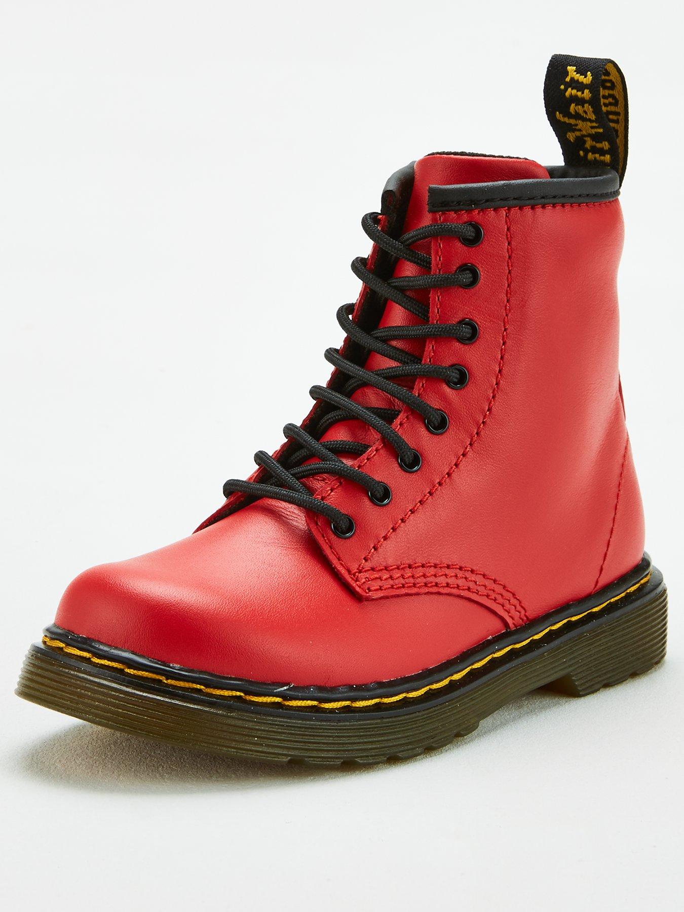 childrens silver doc martens