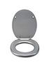 image of croydex-silver-quartz-flexi-fix-toilet-seat