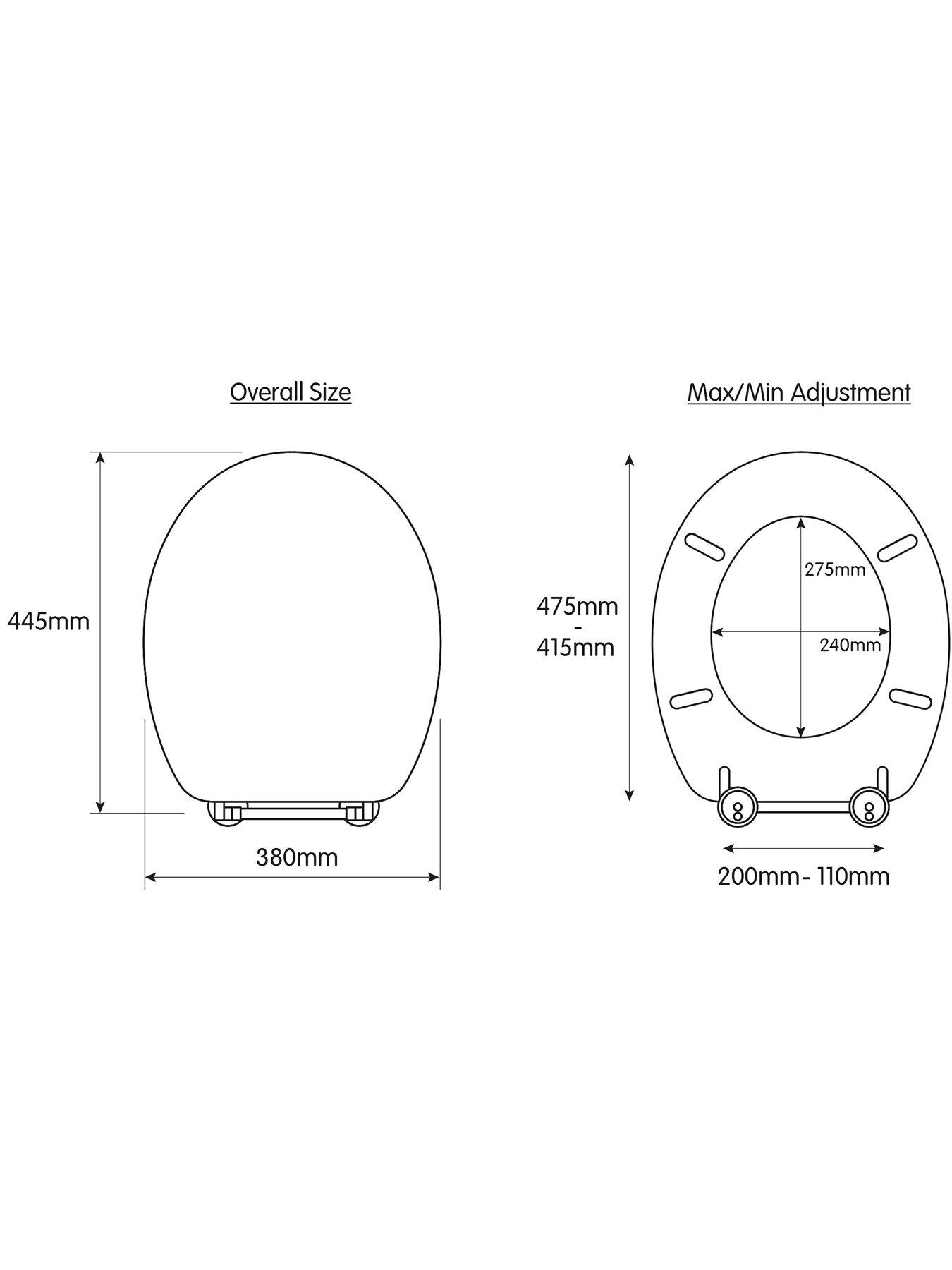 Image 6 of 7 of Croydex Silver Quartz Flexi-Fix Toilet Seat