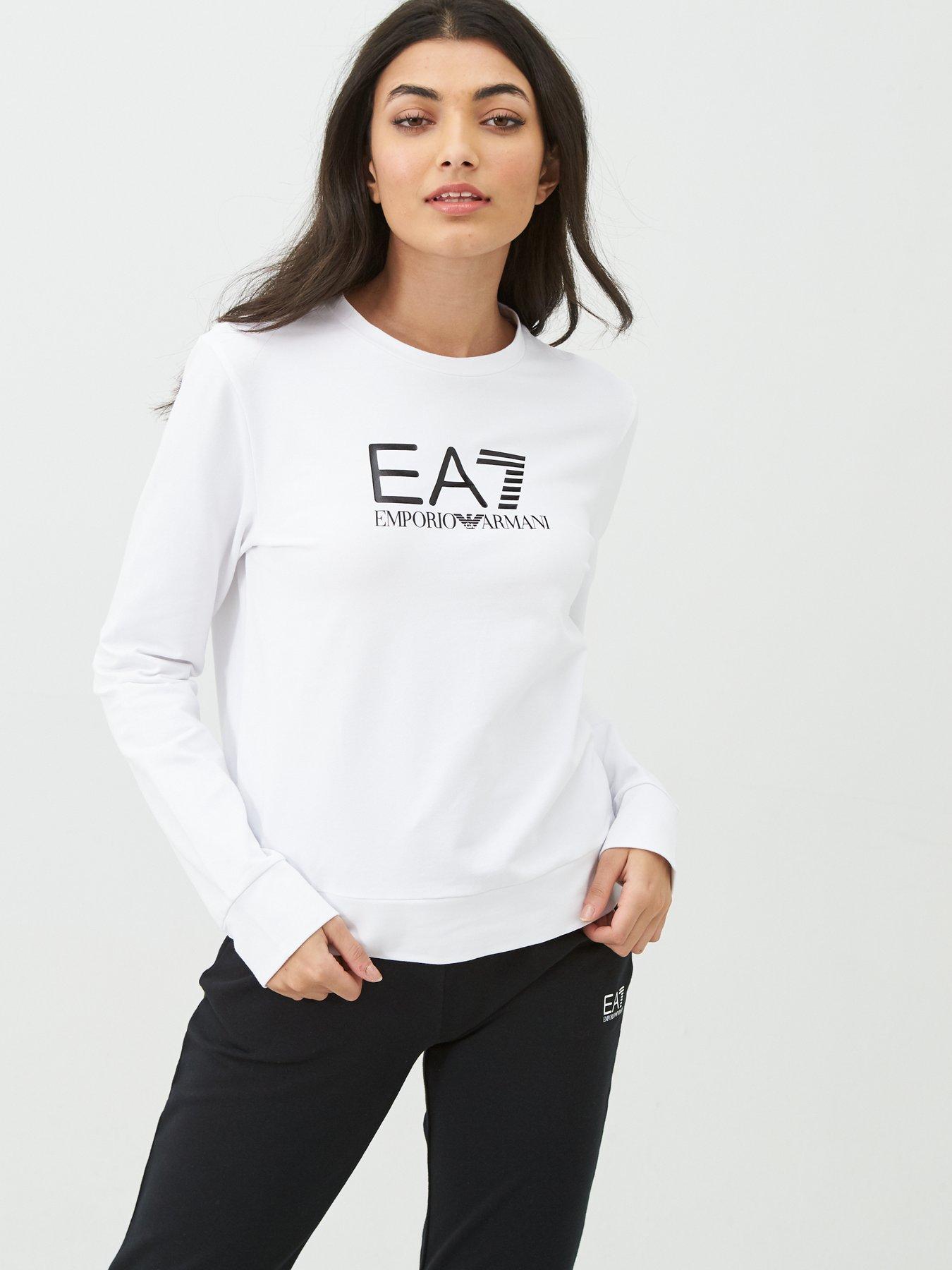 white ea7 tracksuit