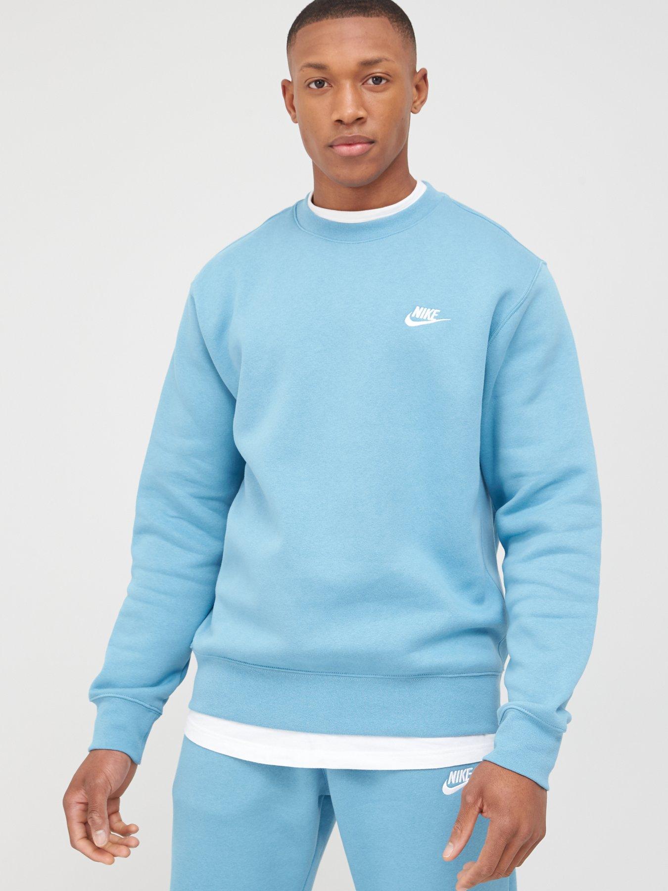 nike baby blue crew neck