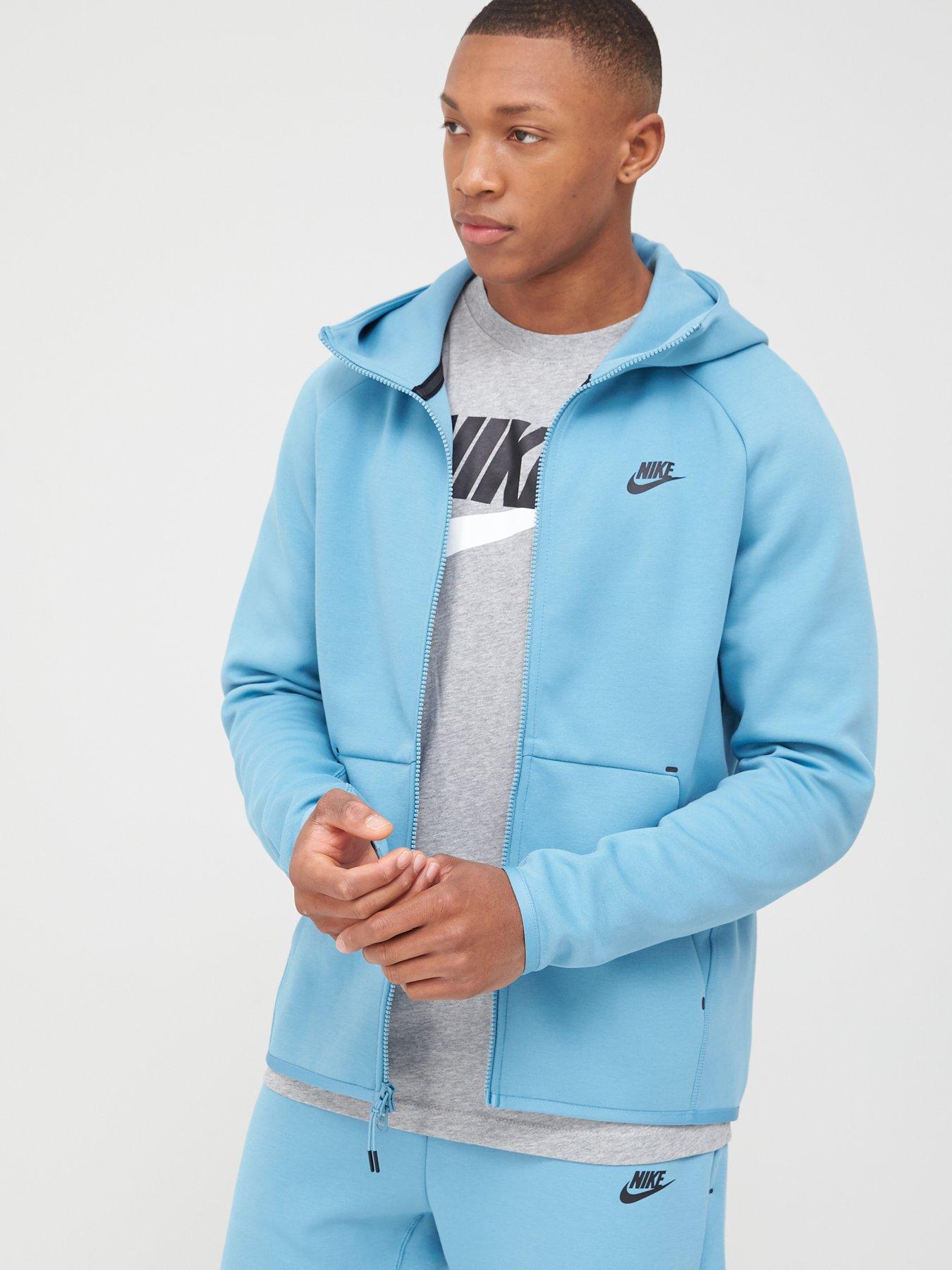 nike tech fleece light blue