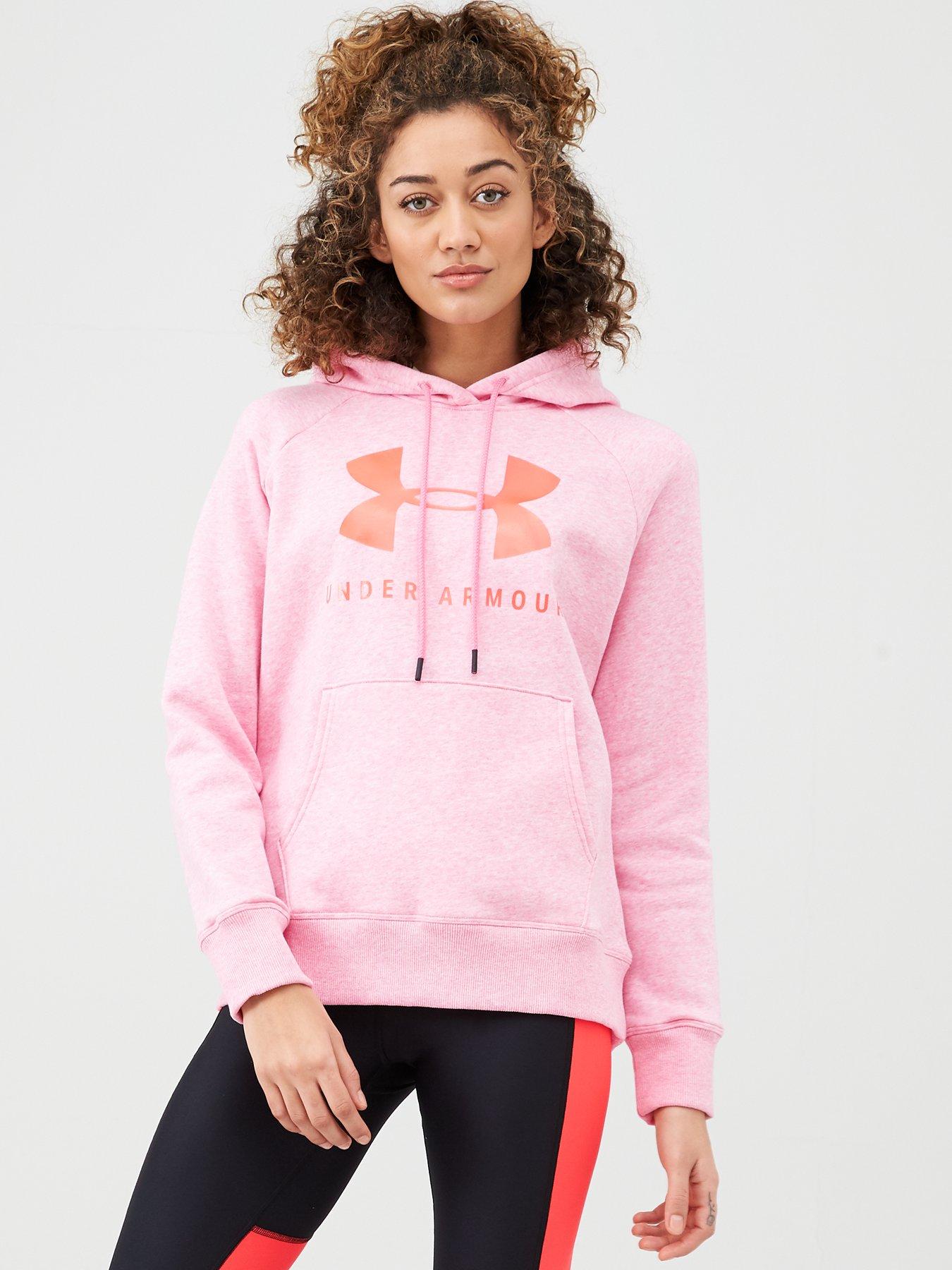 under armour pink hoodie