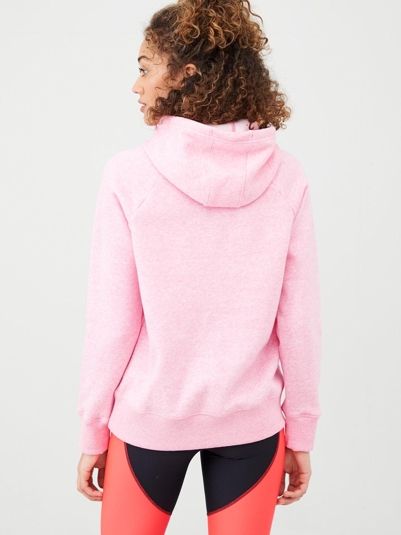 under armour hoodie pink