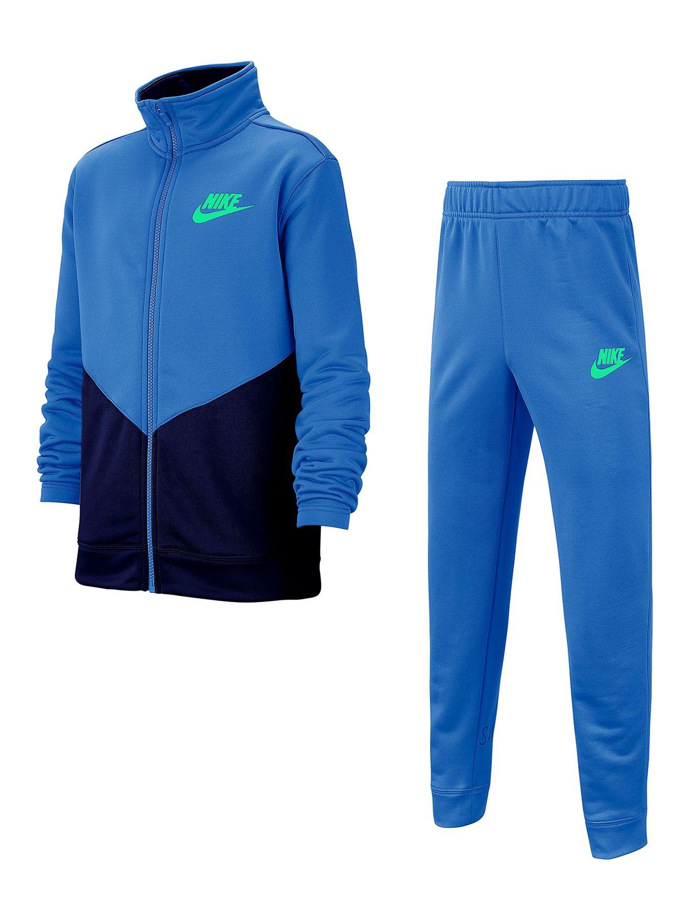 Nike Boys NSW Core Futura Tracksuit - Blue | littlewoods.com