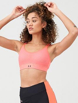 Under Armour Under Armour Infinity Mid Heather Bra - Coral Picture