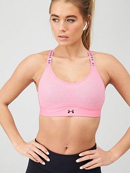 Under Armour Under Armour Infinity Mid Heather Bra - Light Pink Picture