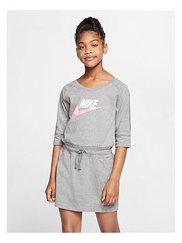 Nike Nike Sportswear Older Girls Jersey Dress - Grey Picture