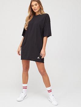 Adidas Adidas Recycled Cotton T-Shirt Dress - Black Picture