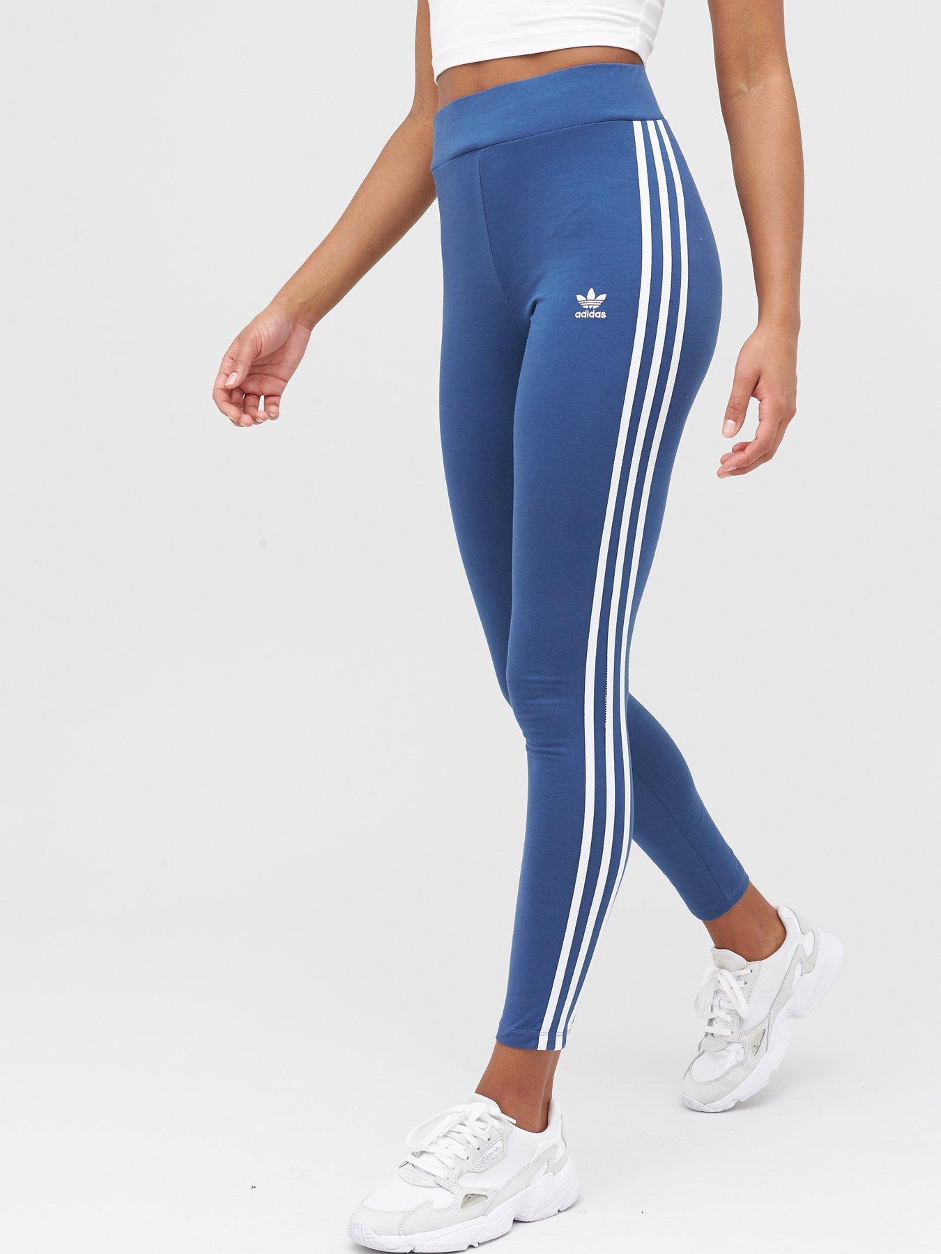 adidas training three stripe capri leggings in black