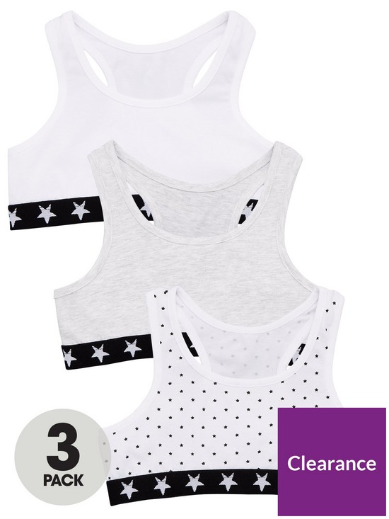 front image of everyday-girls-3-pack-sports-tops-multi