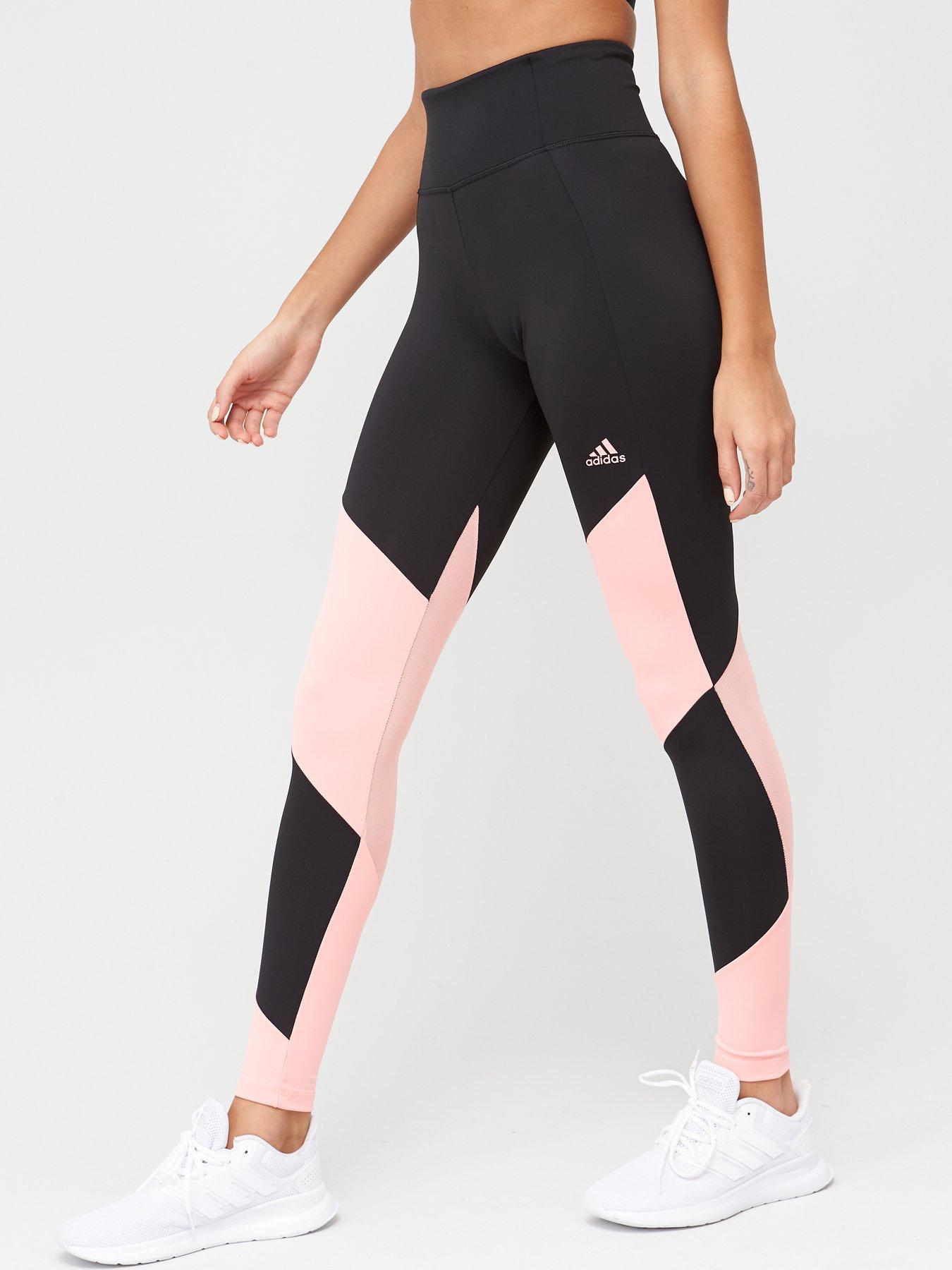 adidas alphaskin leggings in black
