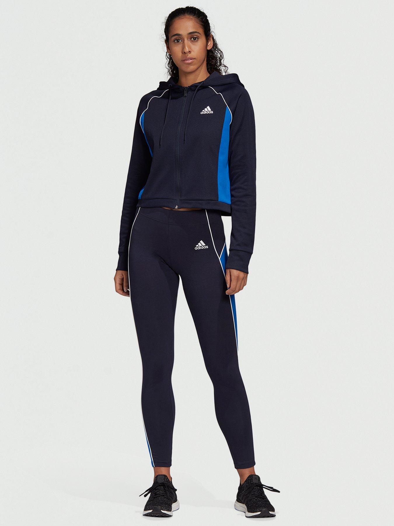 adidas hoodie and tights tracksuit