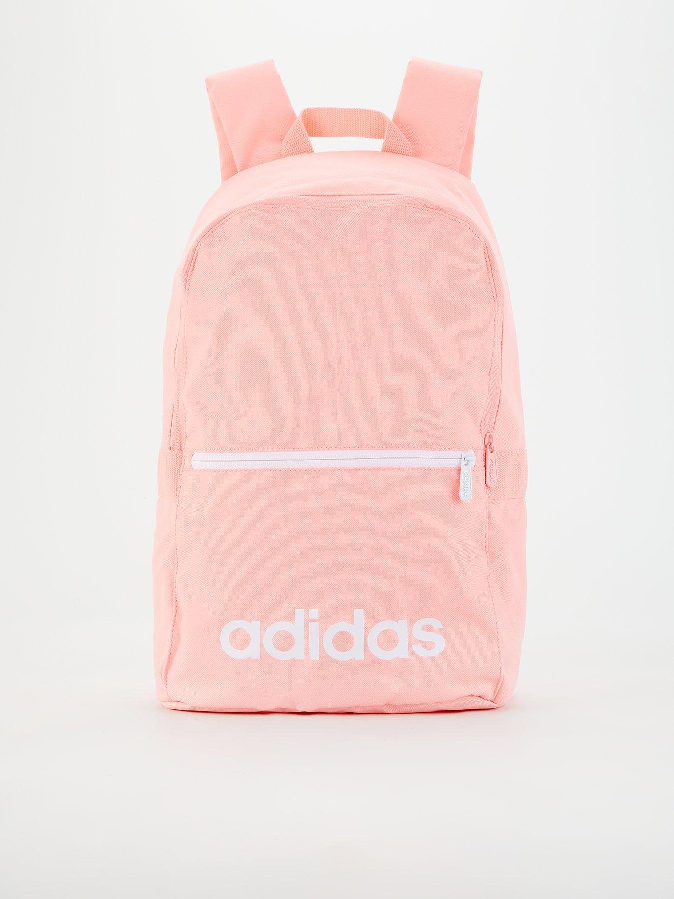 pink and grey adidas backpack