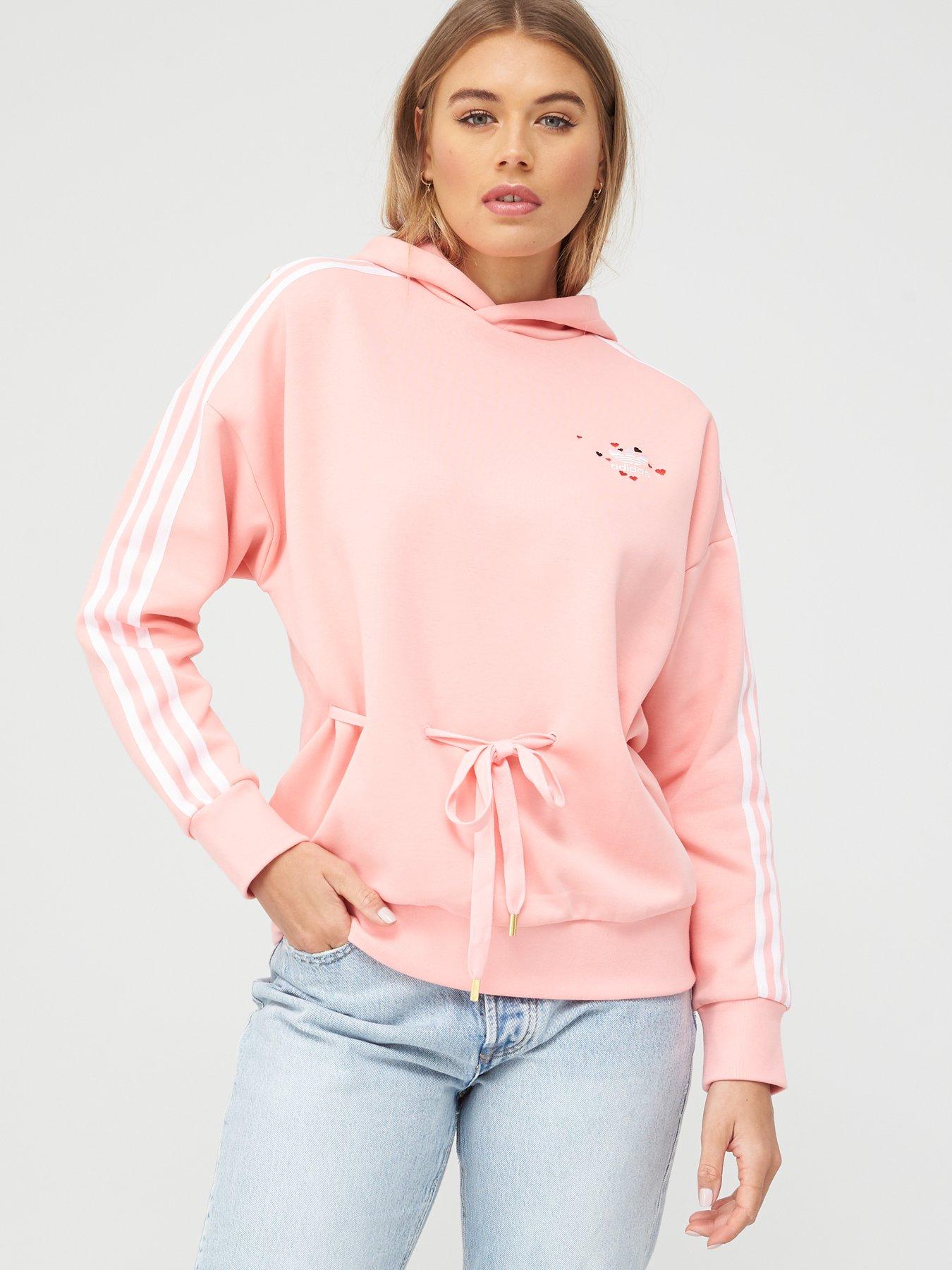 womens adidas hoodie pink