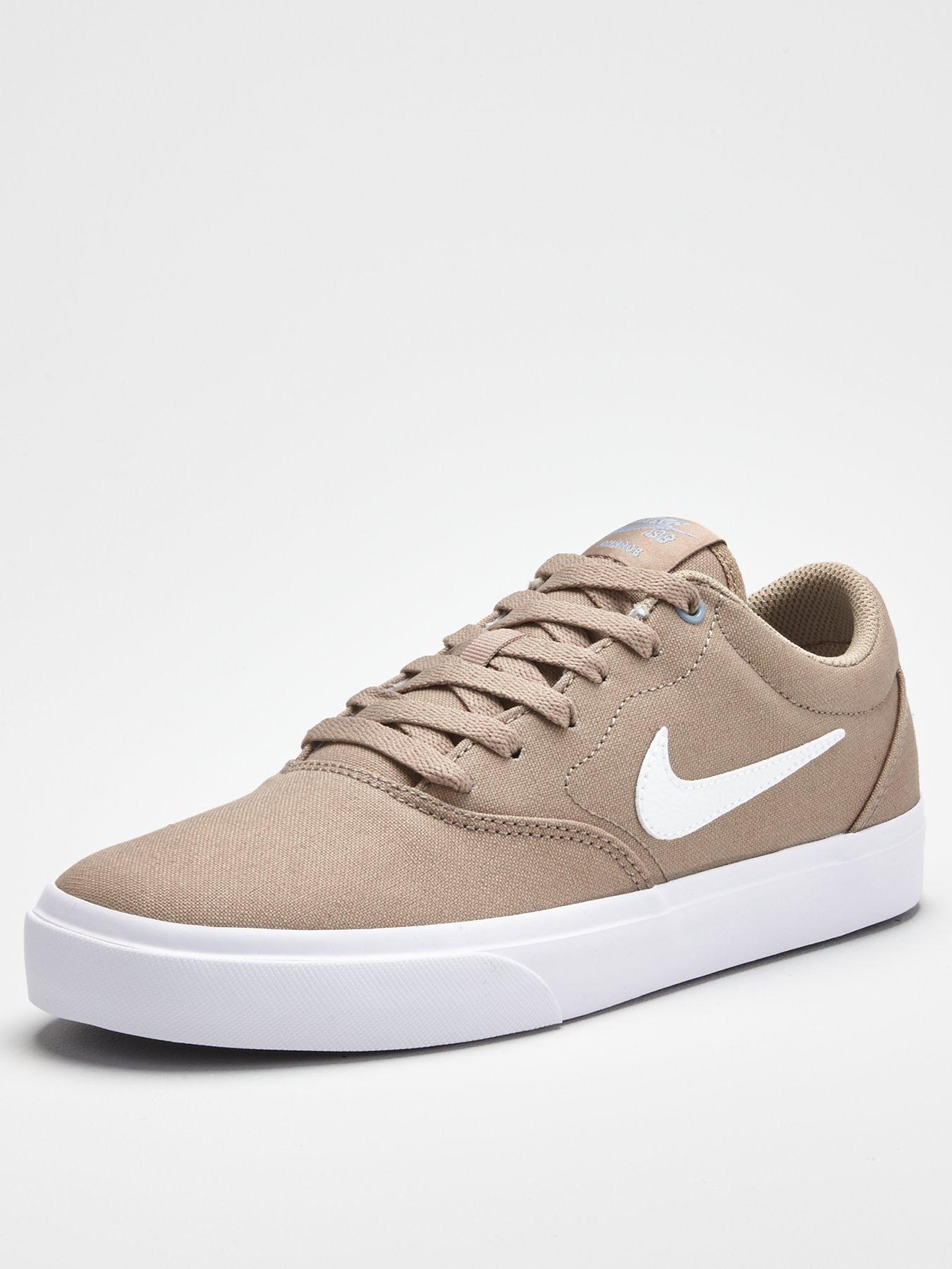 nike sb charge canvas trainers in khaki