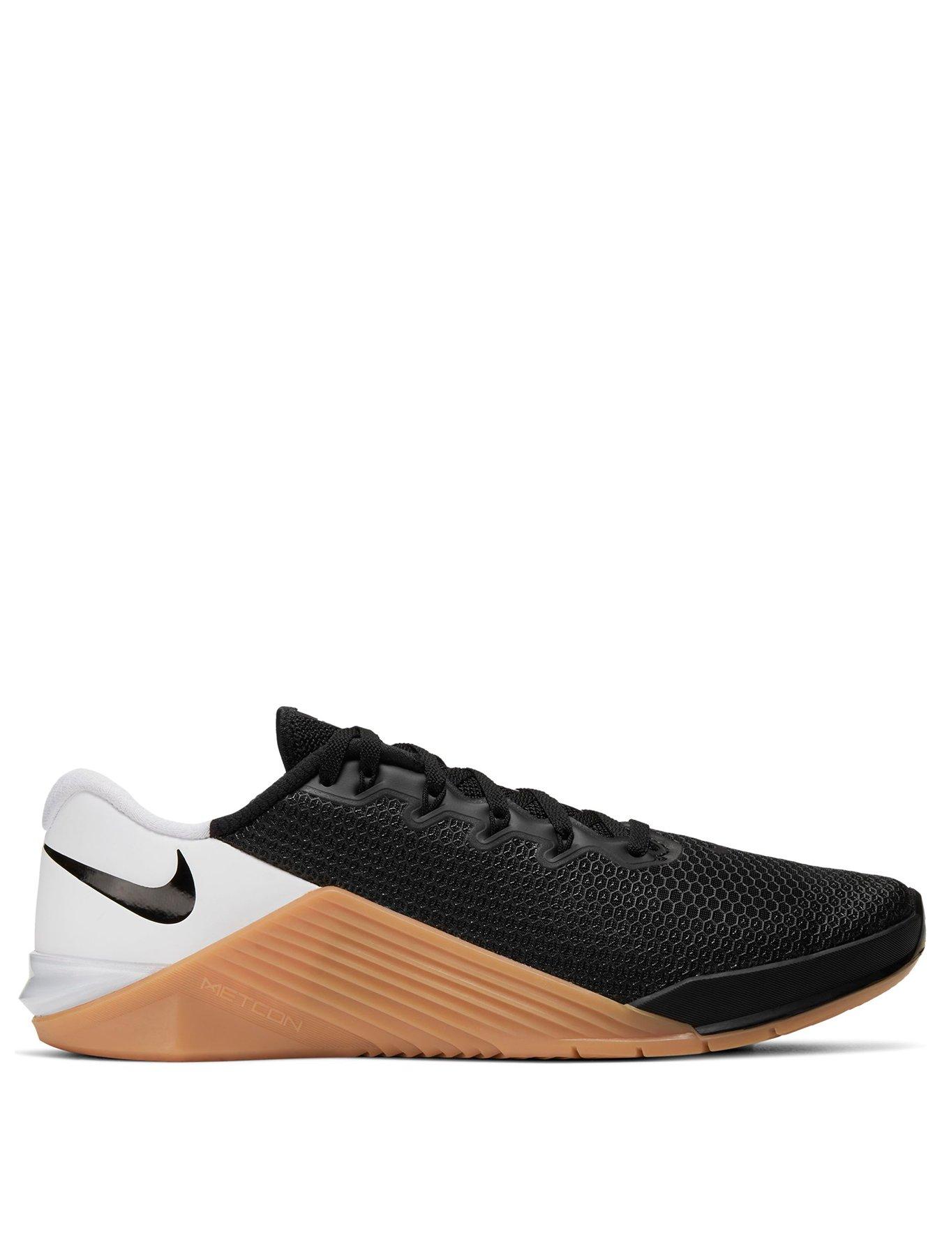 nike metcon 5 black white gum