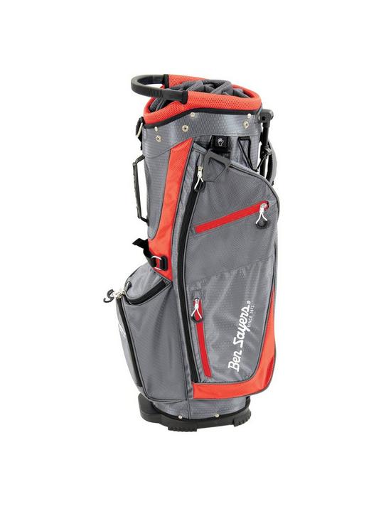 stillFront image of ben-sayers-xf-lite-stand-bag-greyred