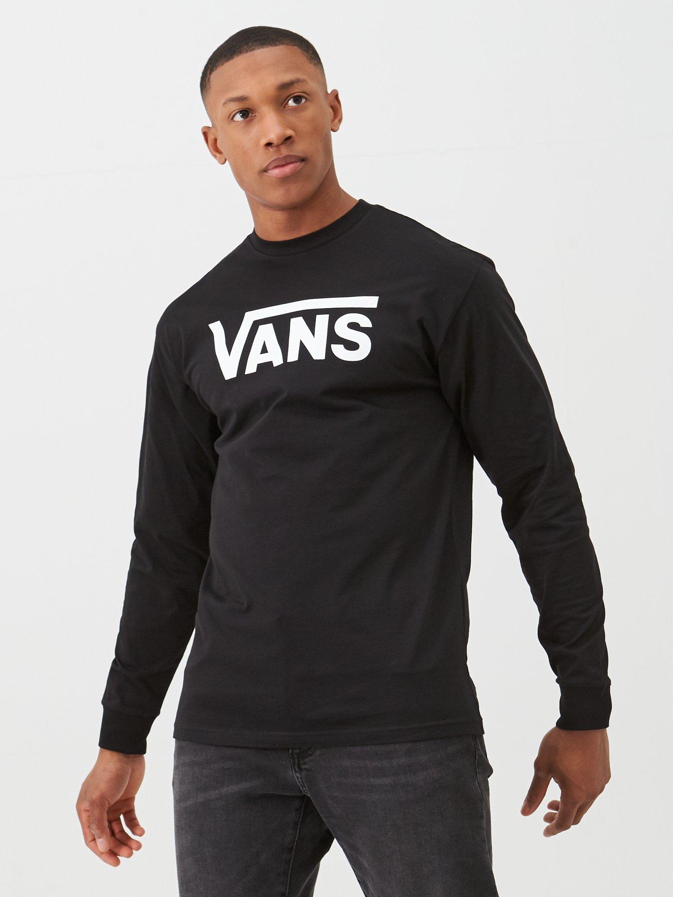 Vans white best sale long sleeve top