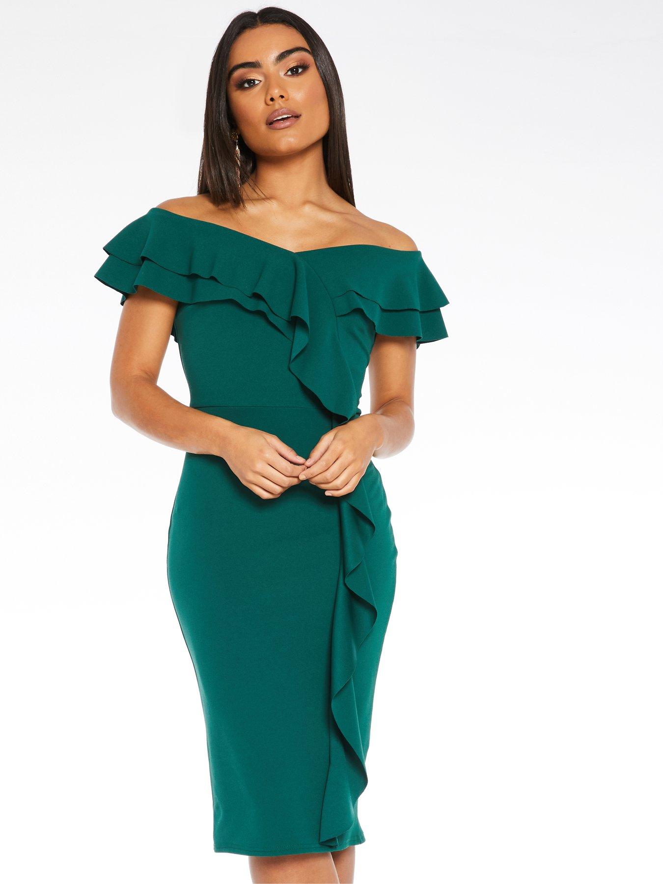 green quiz dress