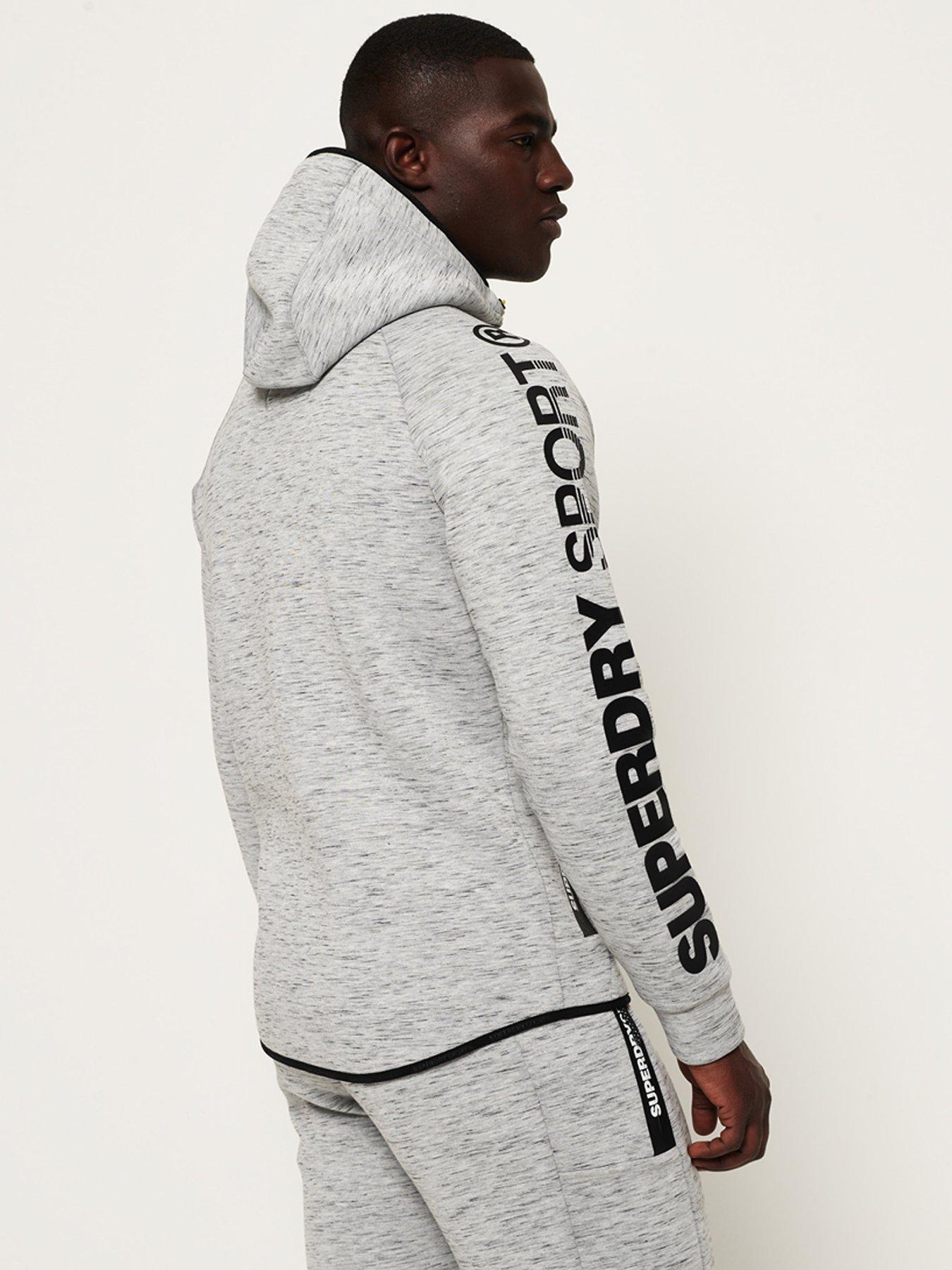 superdry sport gym tech zip hoodie