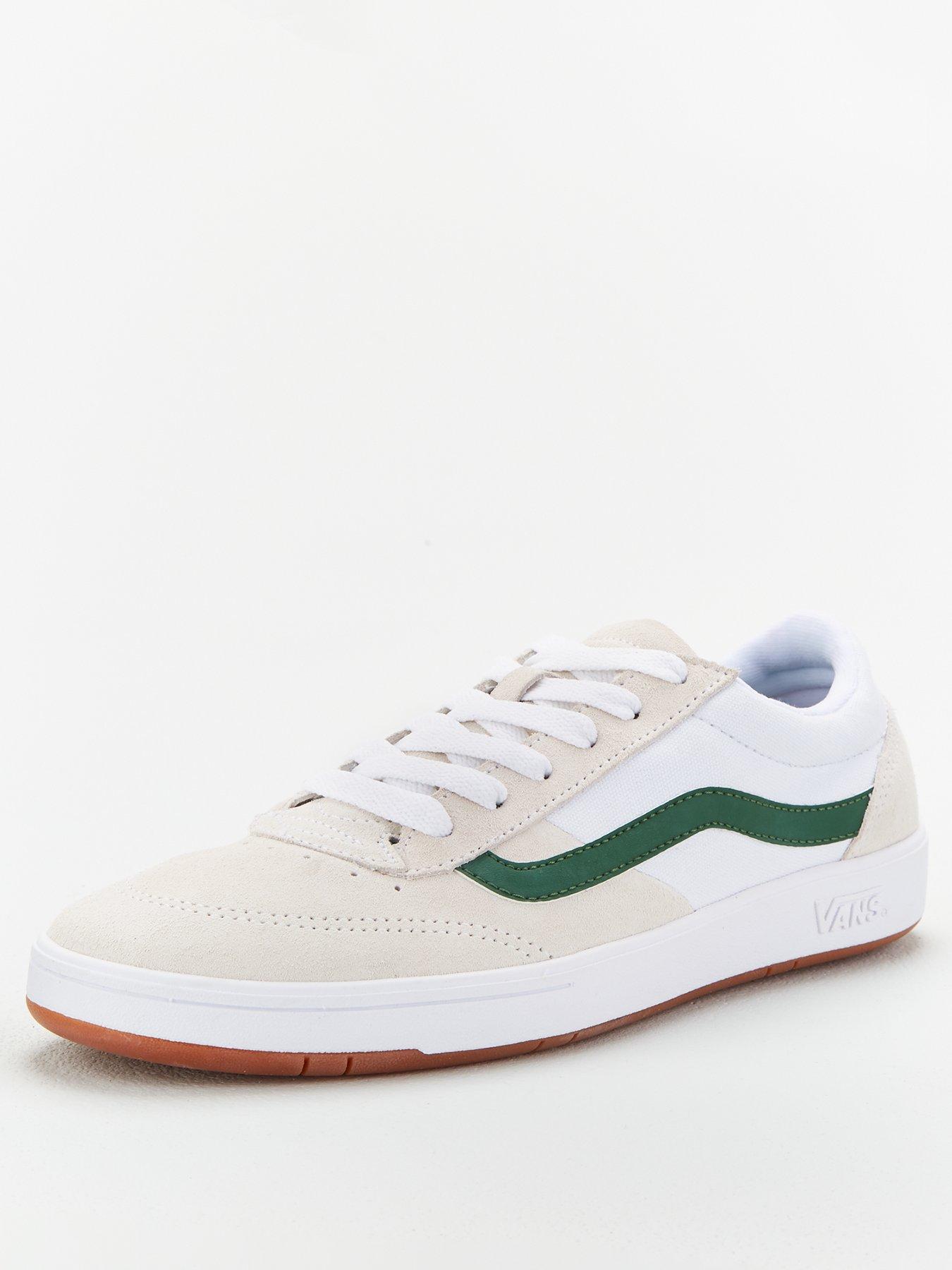 vans cruze white green