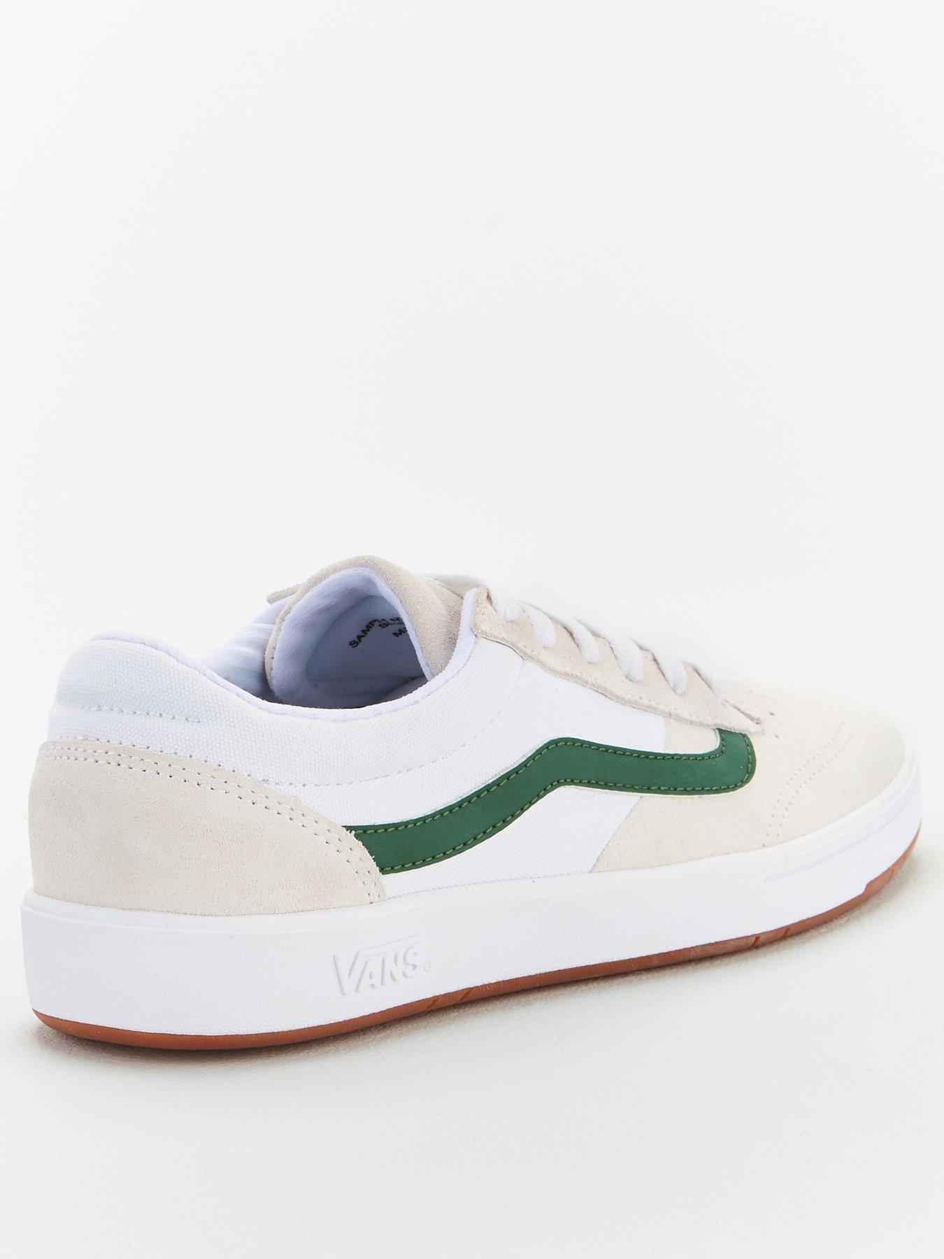 vans cruze true white green