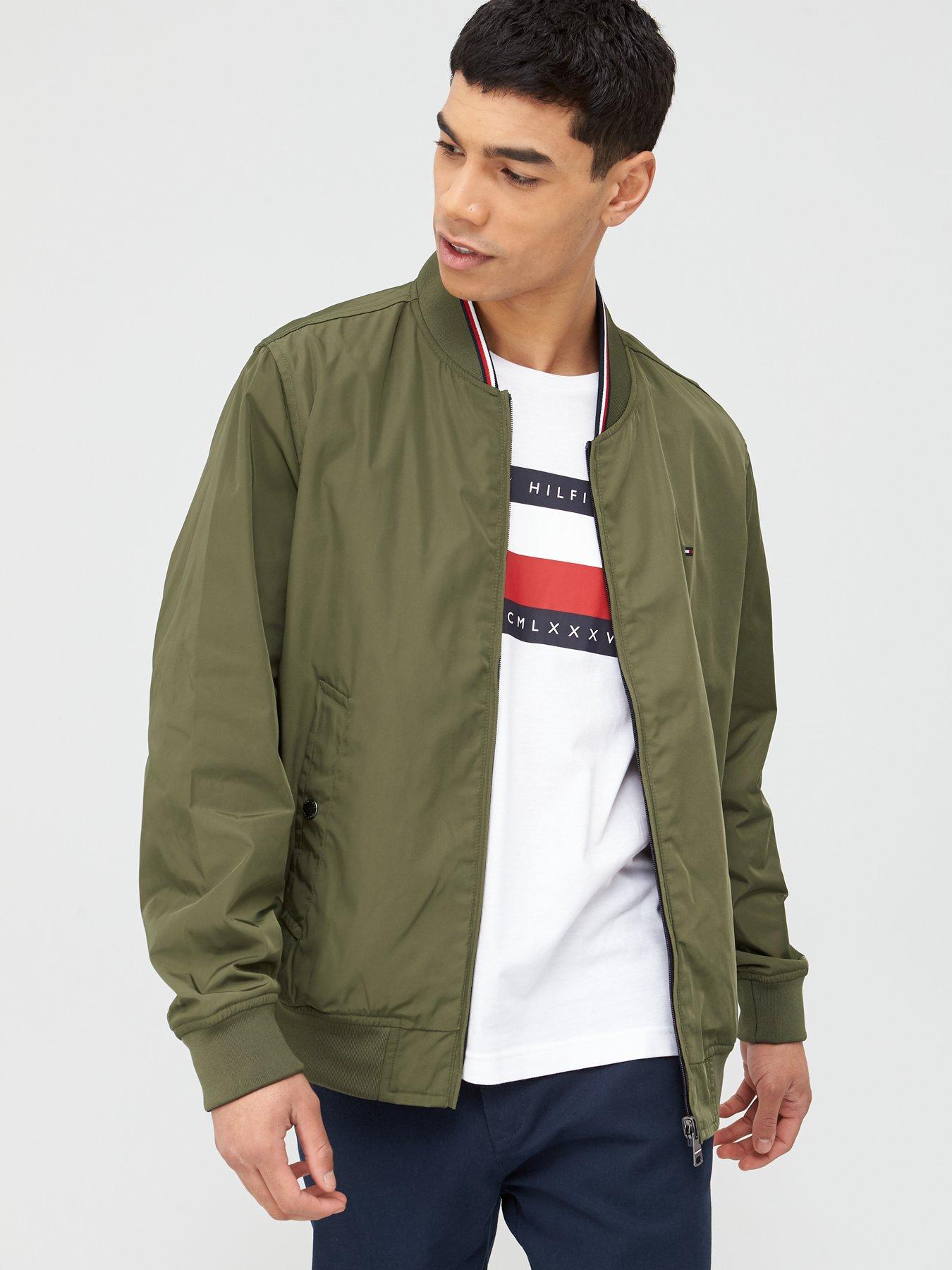 tommy hilfiger olive green jacket