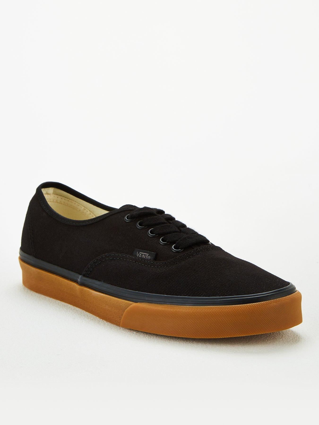 vans authentic black gum