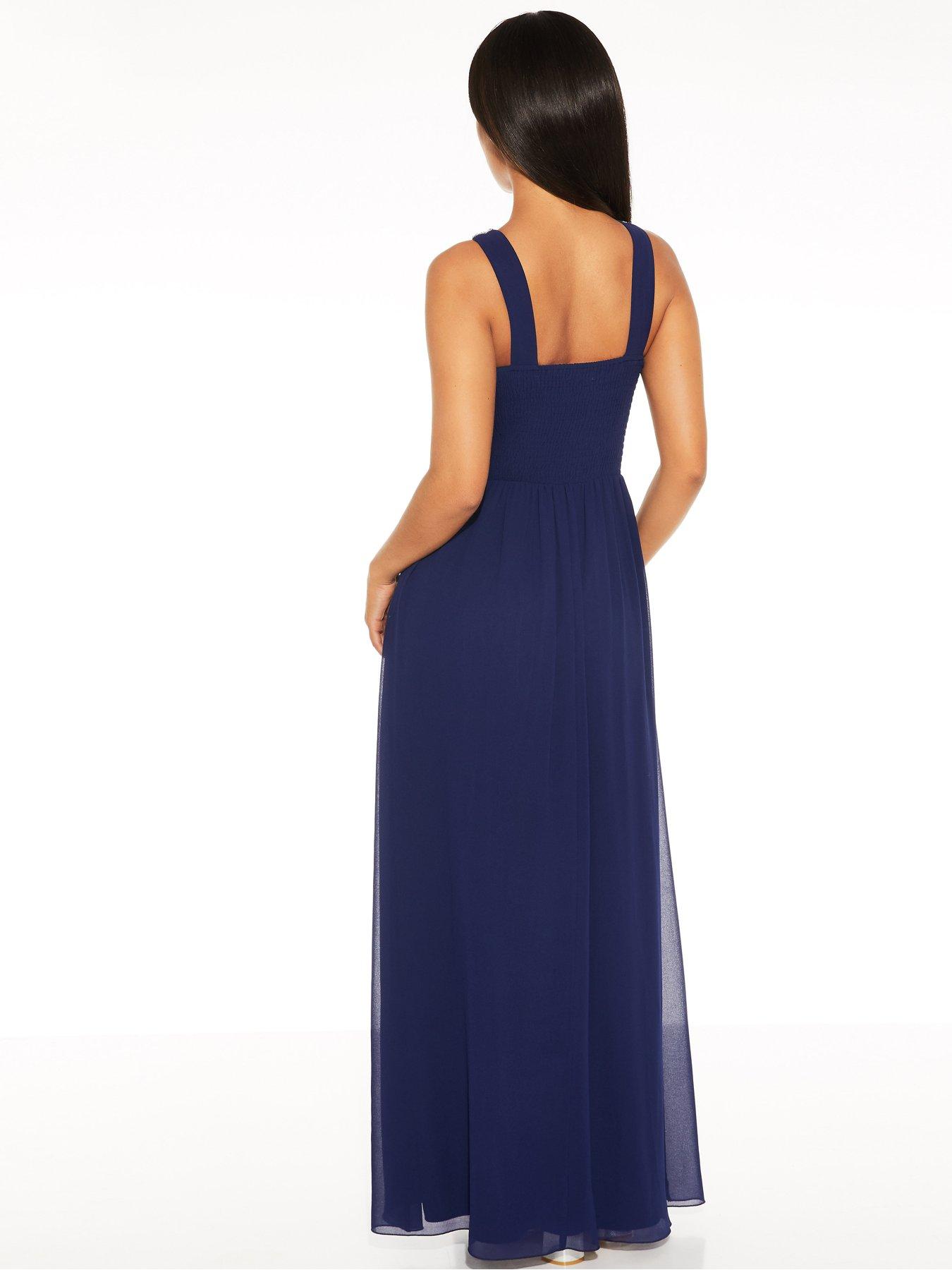 quiz blue maxi dress